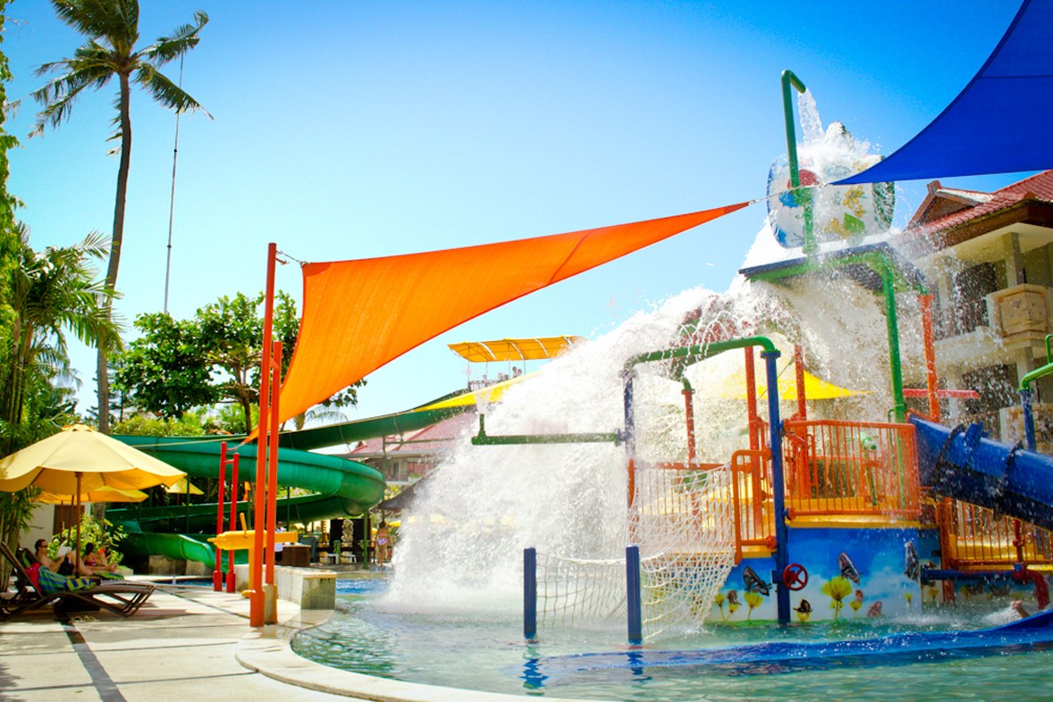 Kids Water Fun Zone in het Bali Dynasty in Kuta Tuban op Bali