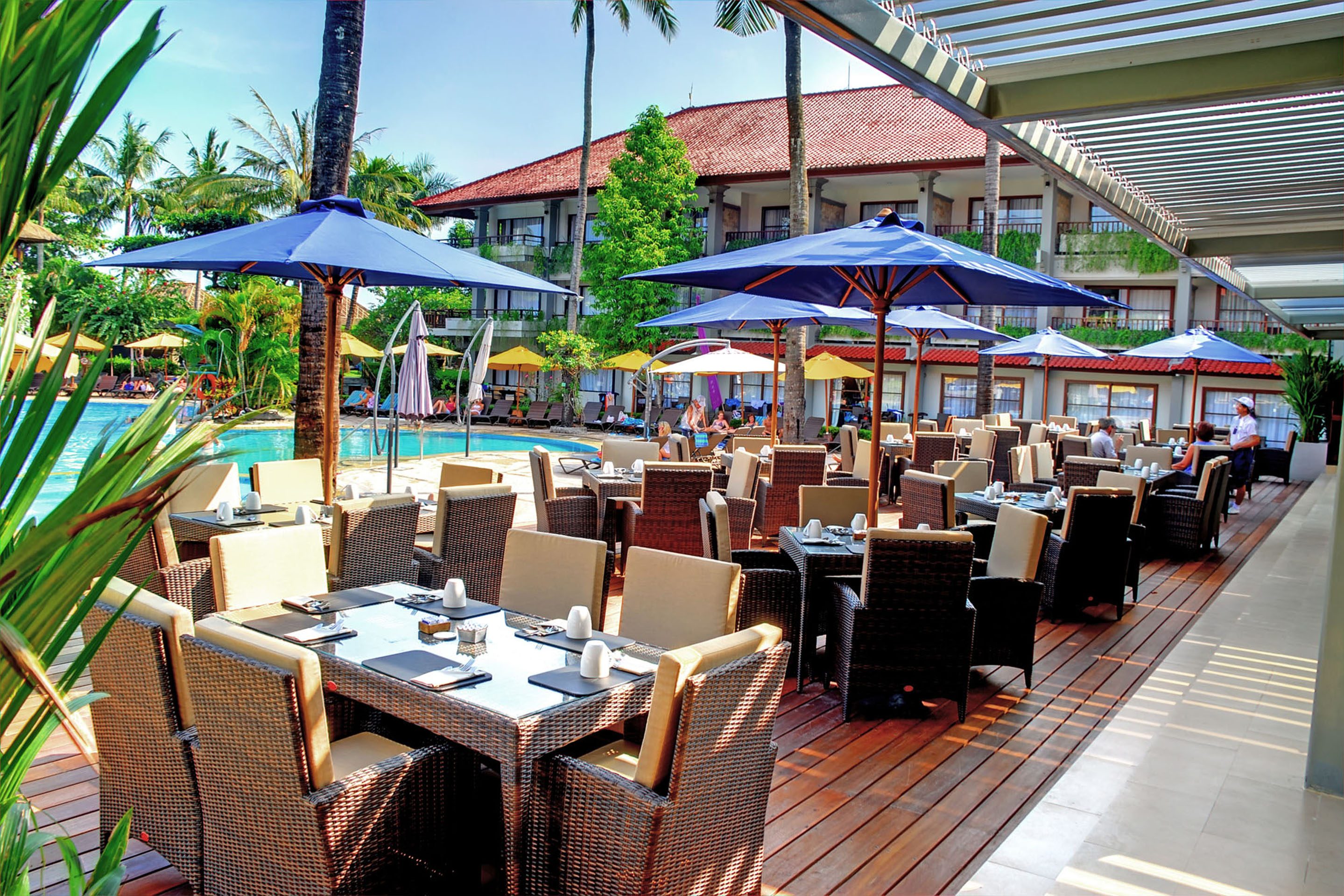 H2O Restaurant in het Bali Dynasty in Kuta Tuban op Bali