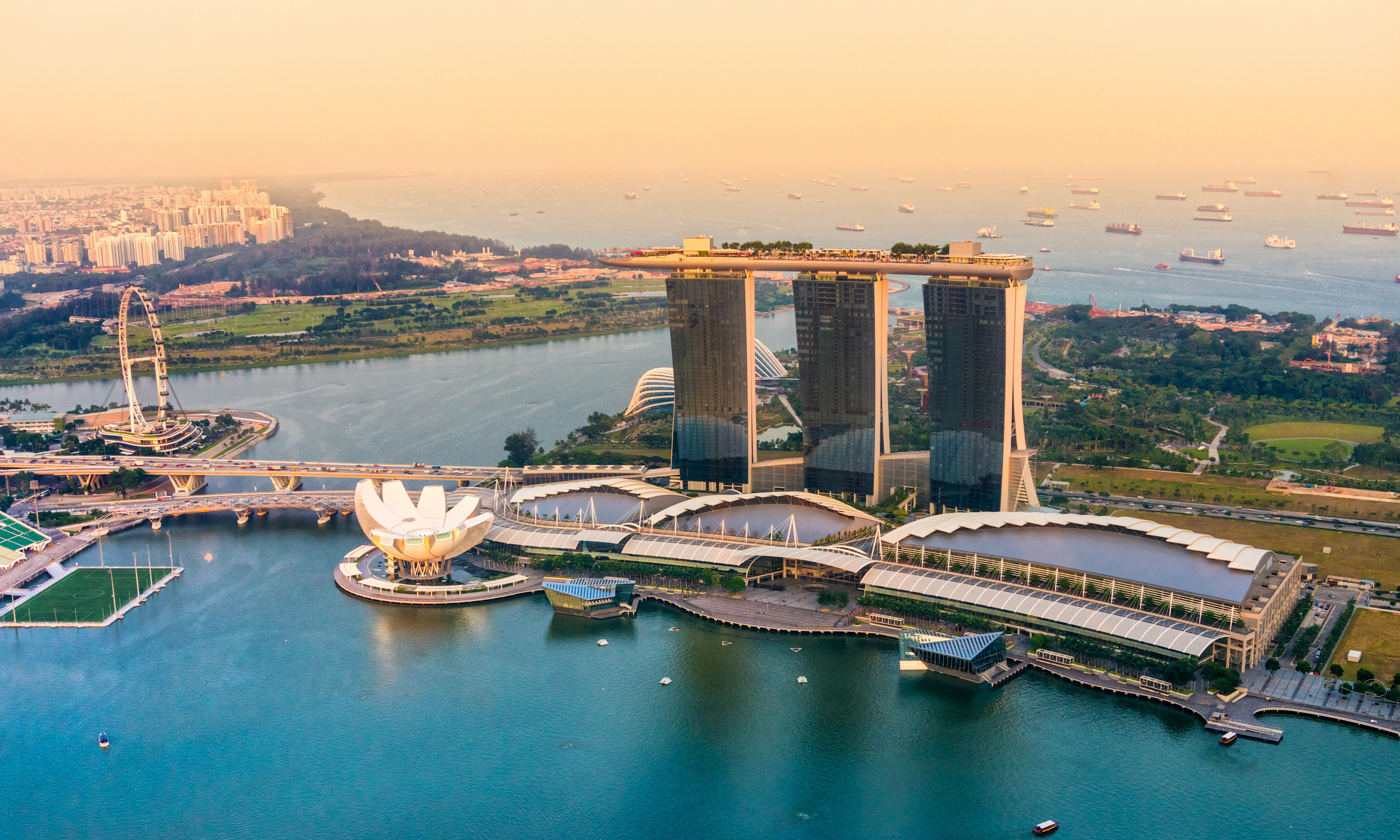 Singapore skyline overdag