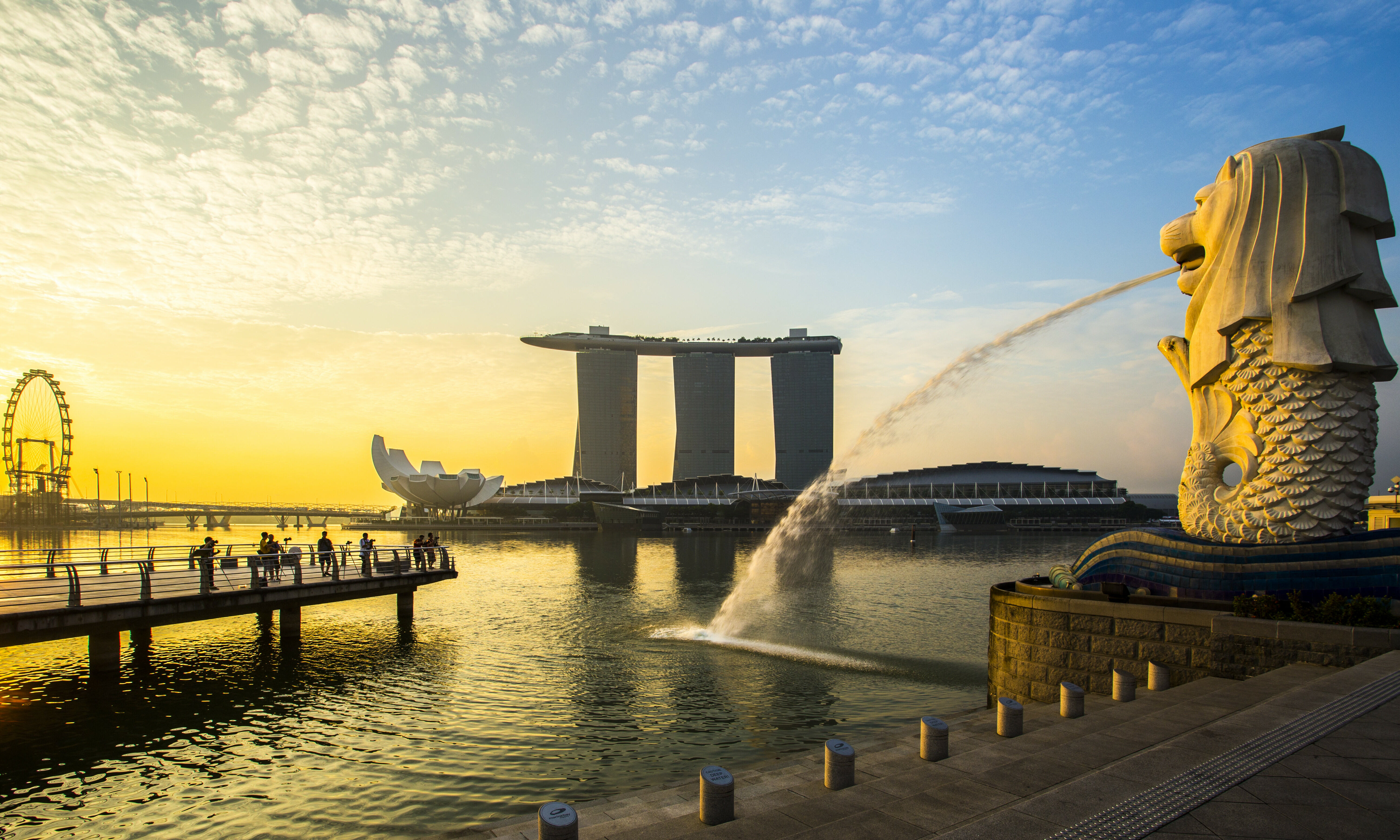 Singapore Merlion Marina Bay