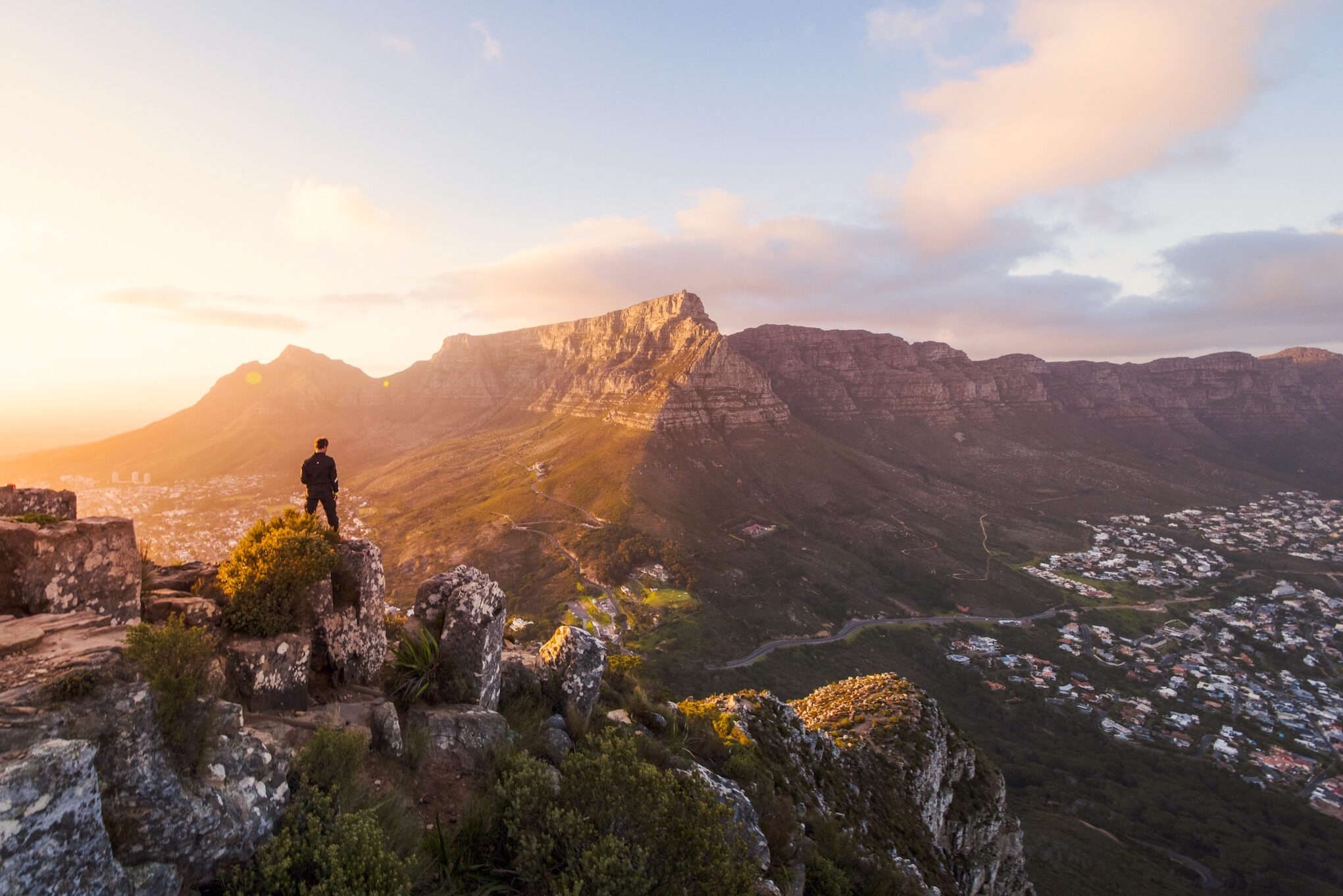 Uitzicht op de tafelberg Kaapstad