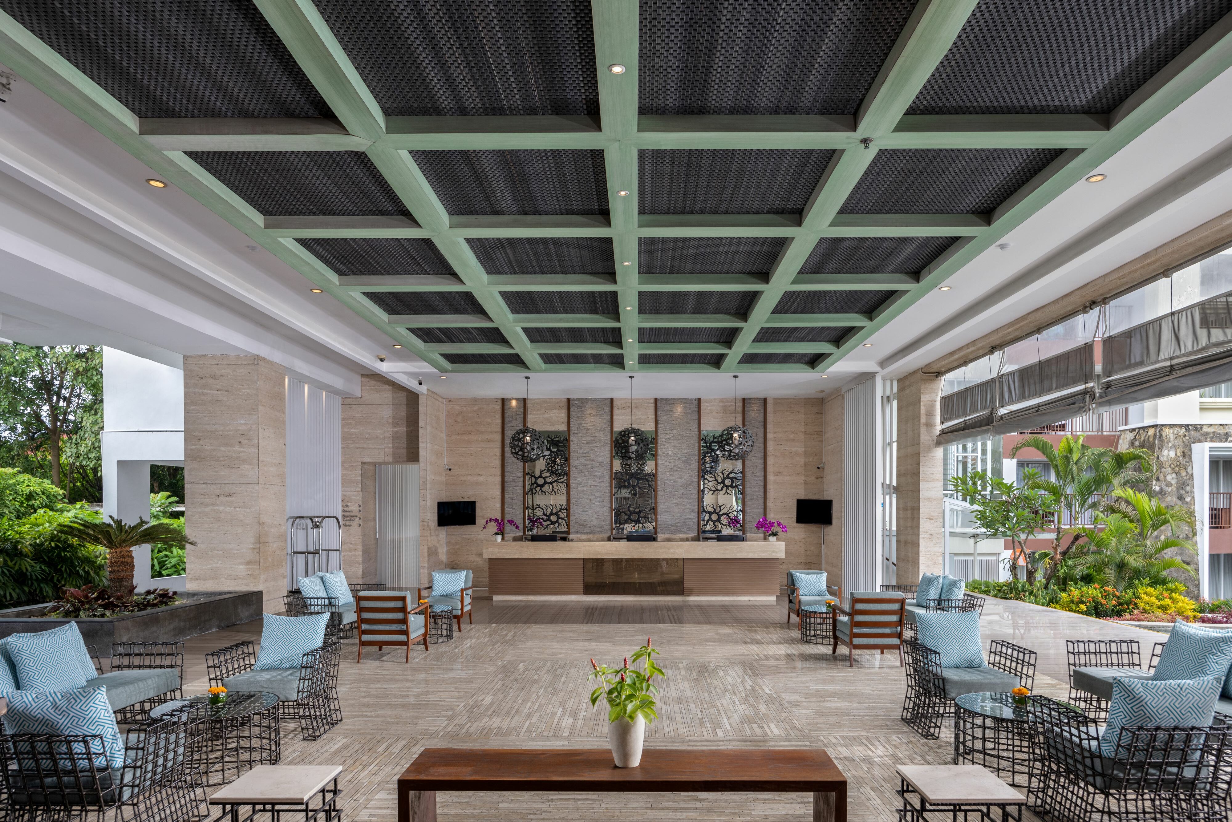 Lobby in het Sanur Resort Watujimbar op Bali