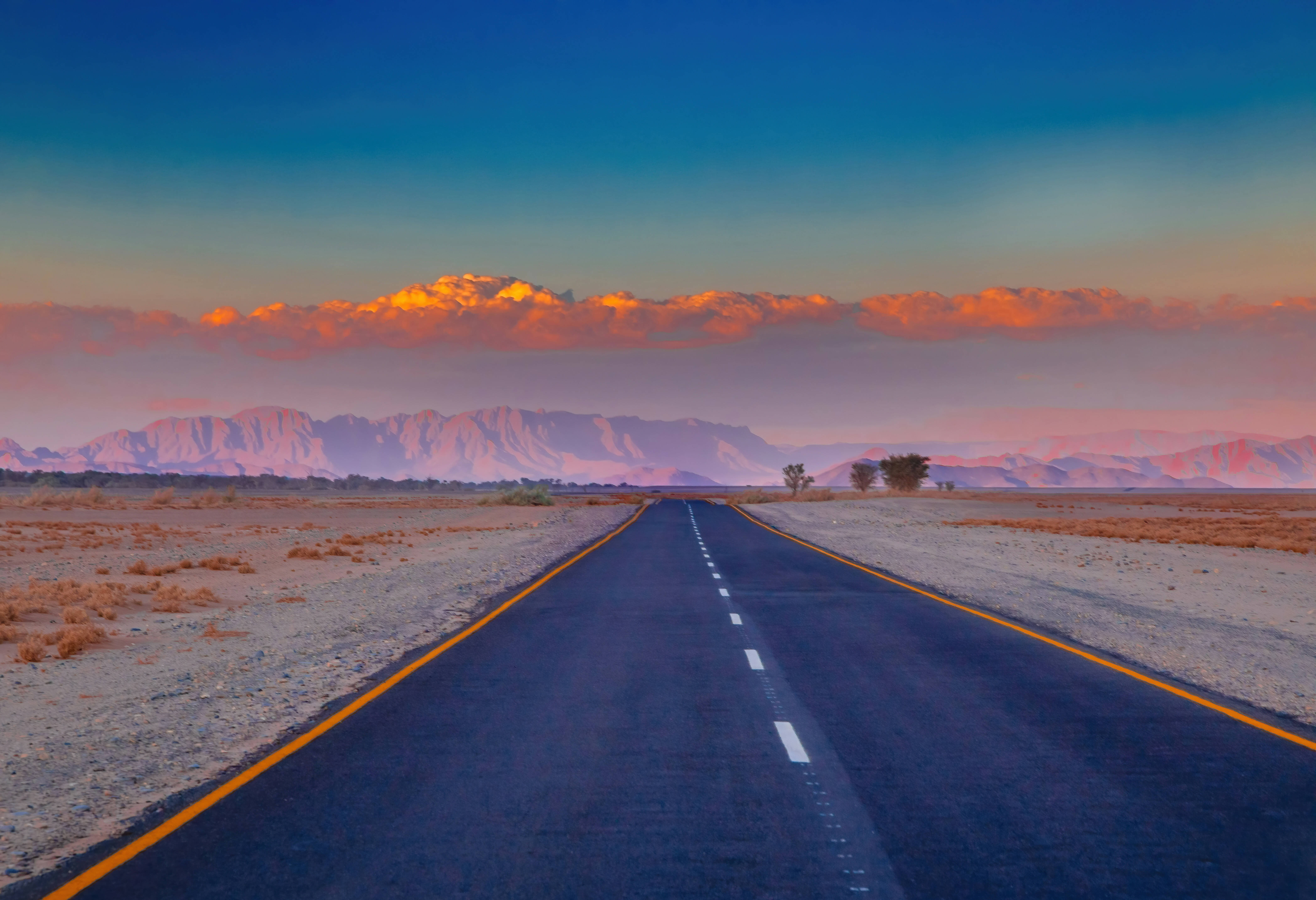 Namibien Namib Woestijn Zonsopgang
