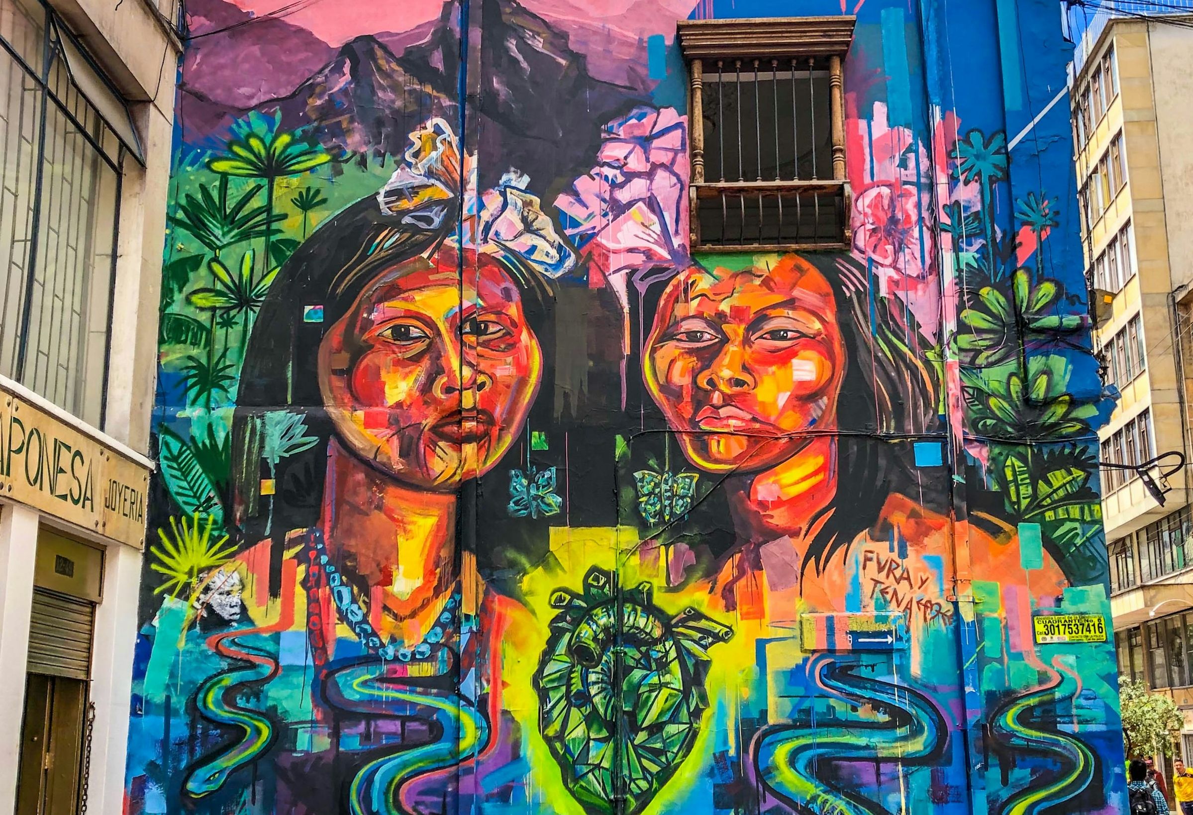 Colombia Bogota Muurschildering