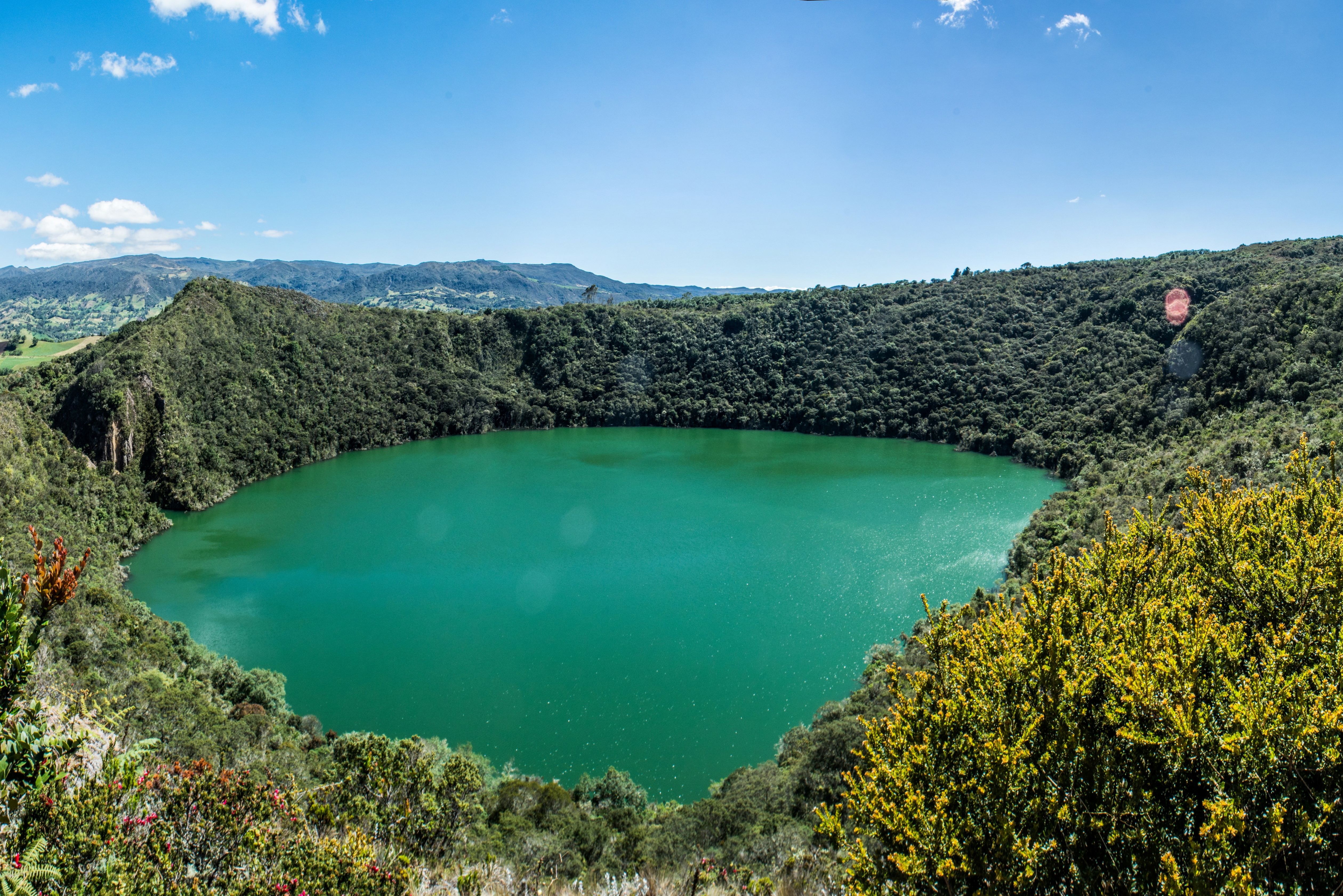 Colombia Lake Guatavita lagune