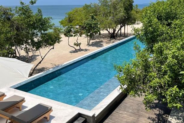 Sabai Beach Club op Baru Island, Colombia