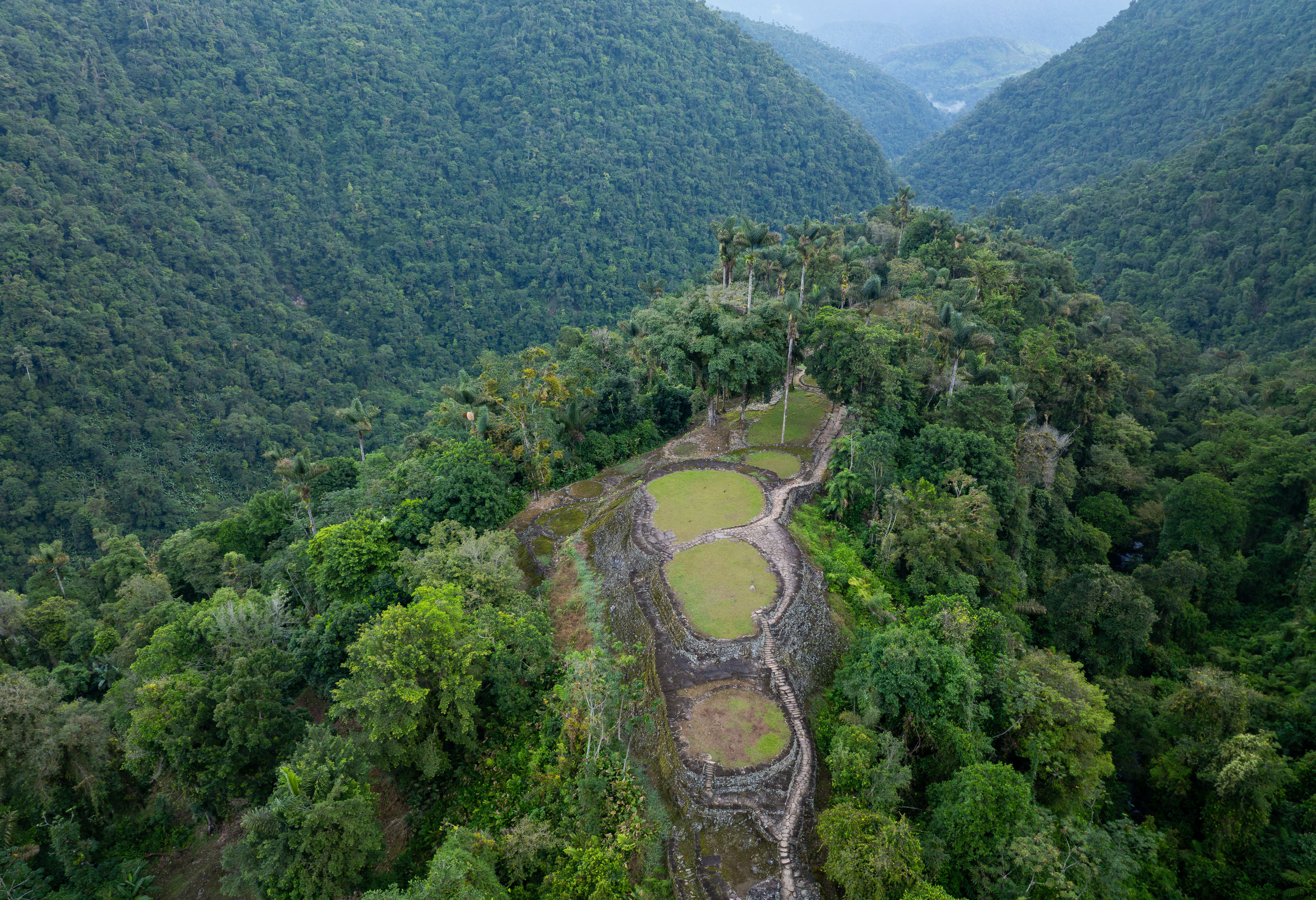 Terrassen bij Teyuna - Tayrona regio, Colombia