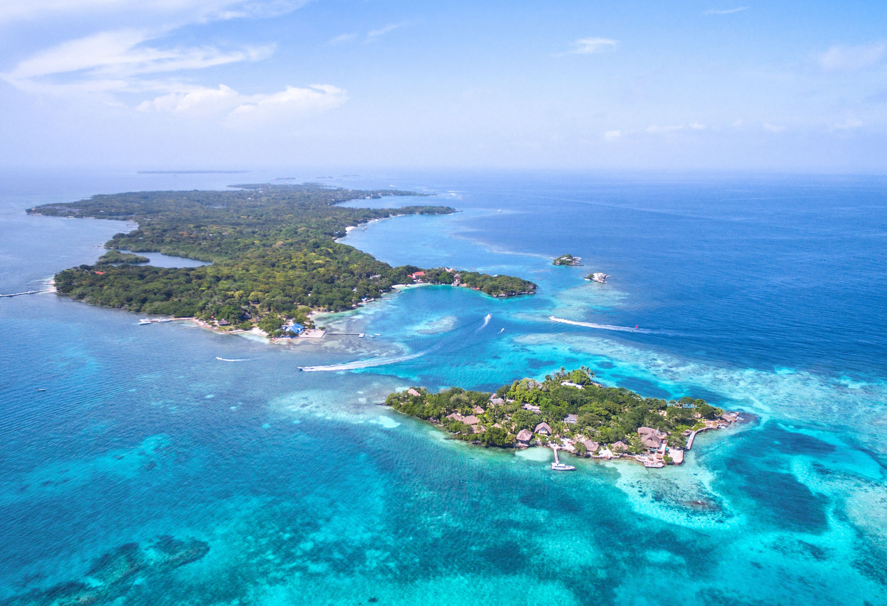 Rosario Islands bij Cartagena in Colombia