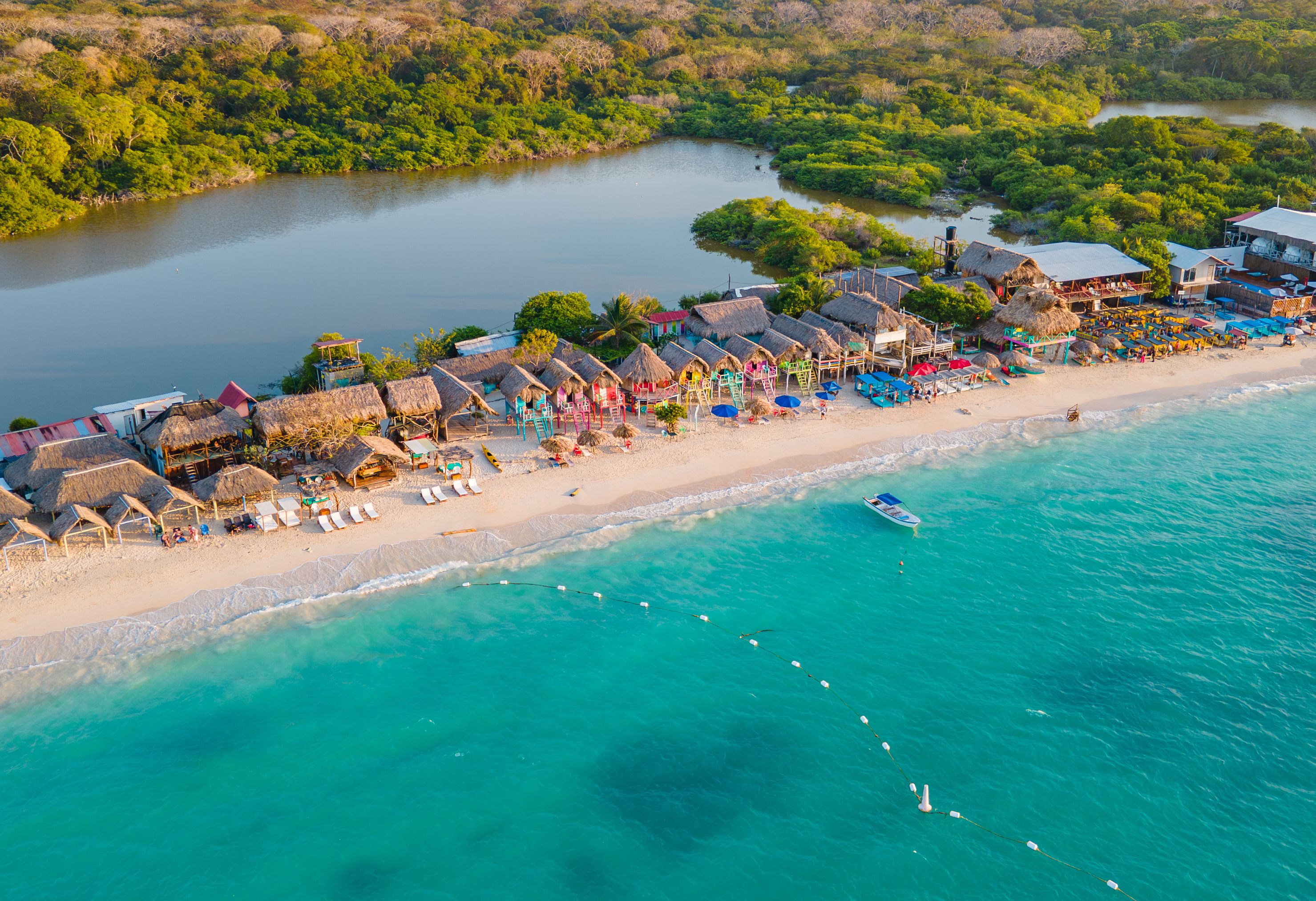 Baru Island, bij Cartagena in Colombia