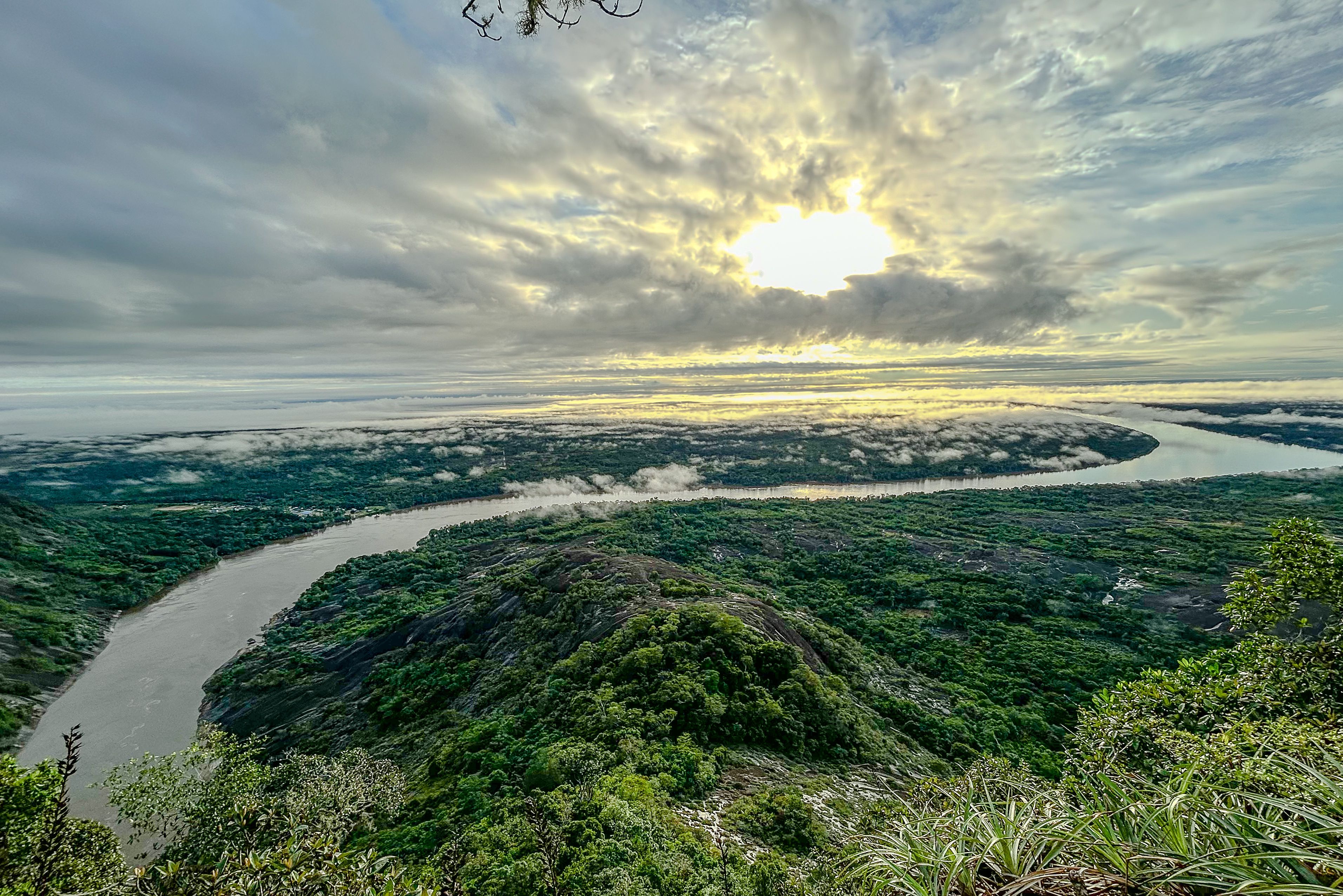 Rivier in de Amazone, Colombia