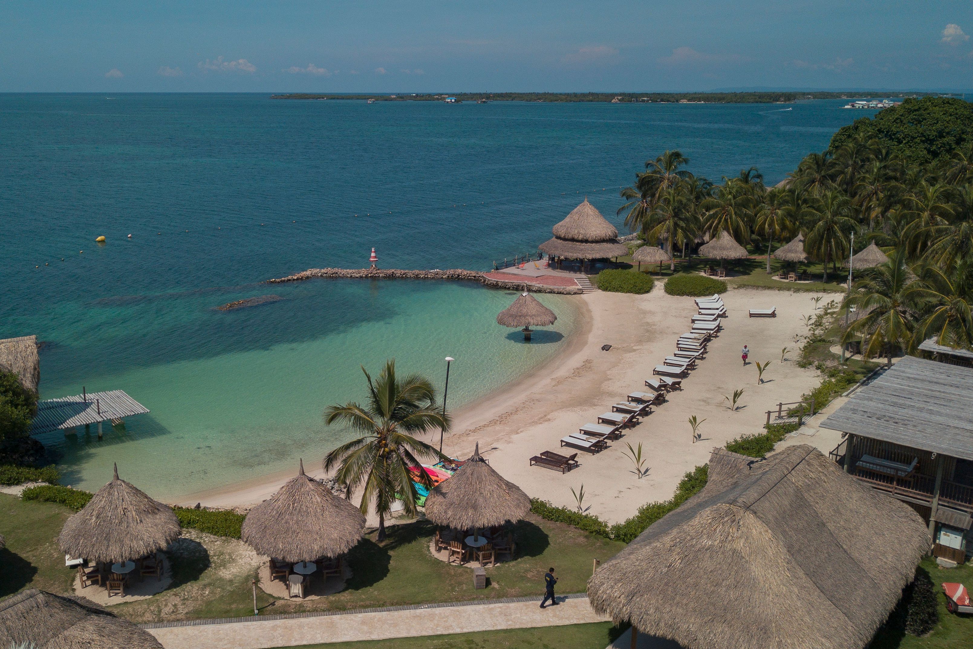 Colombia Mucura Island Punta Faro Resort Strand