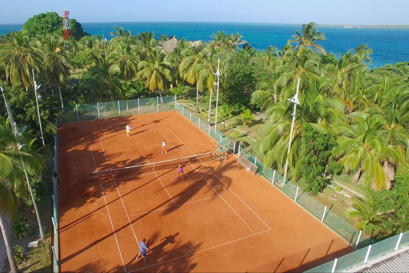 Colombia Mucura Island Punta Faro Resort Tennis