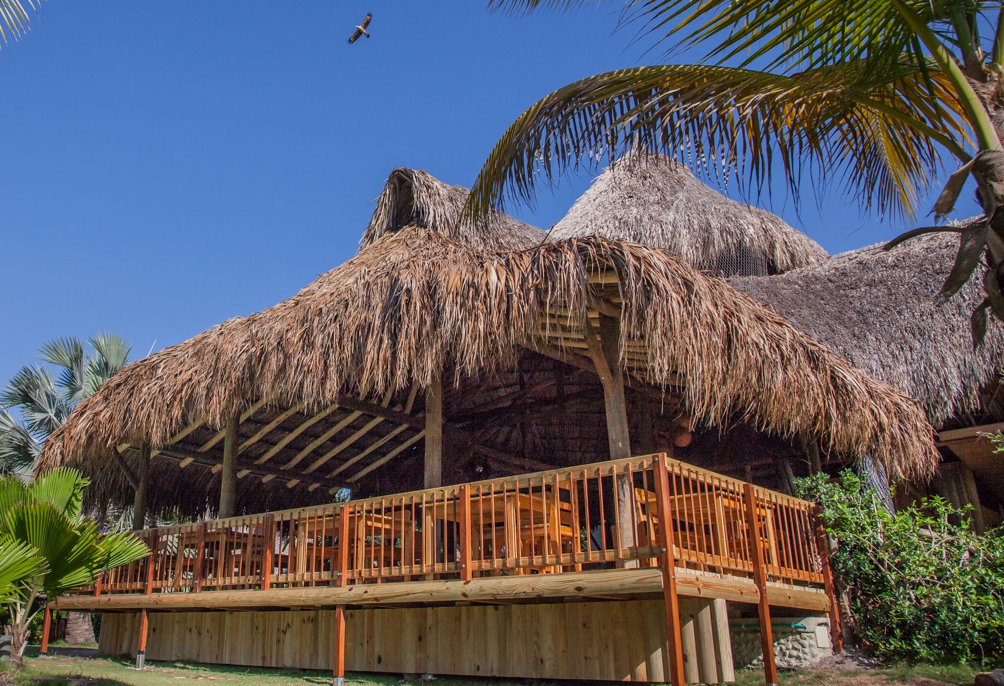 Restaurant van Punta Faro op Mucura Island, Colombia