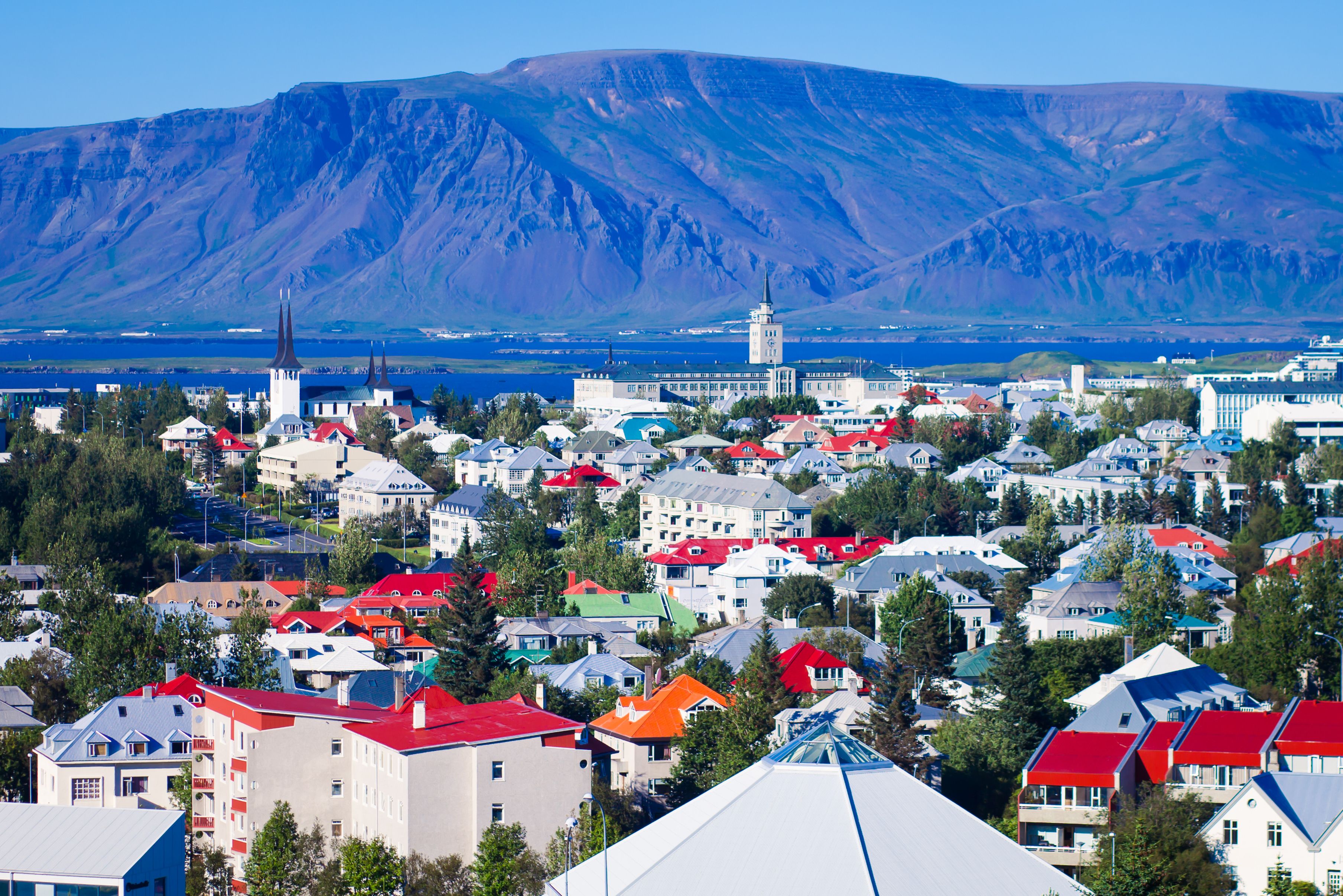 Luchtfoto Reykjavik