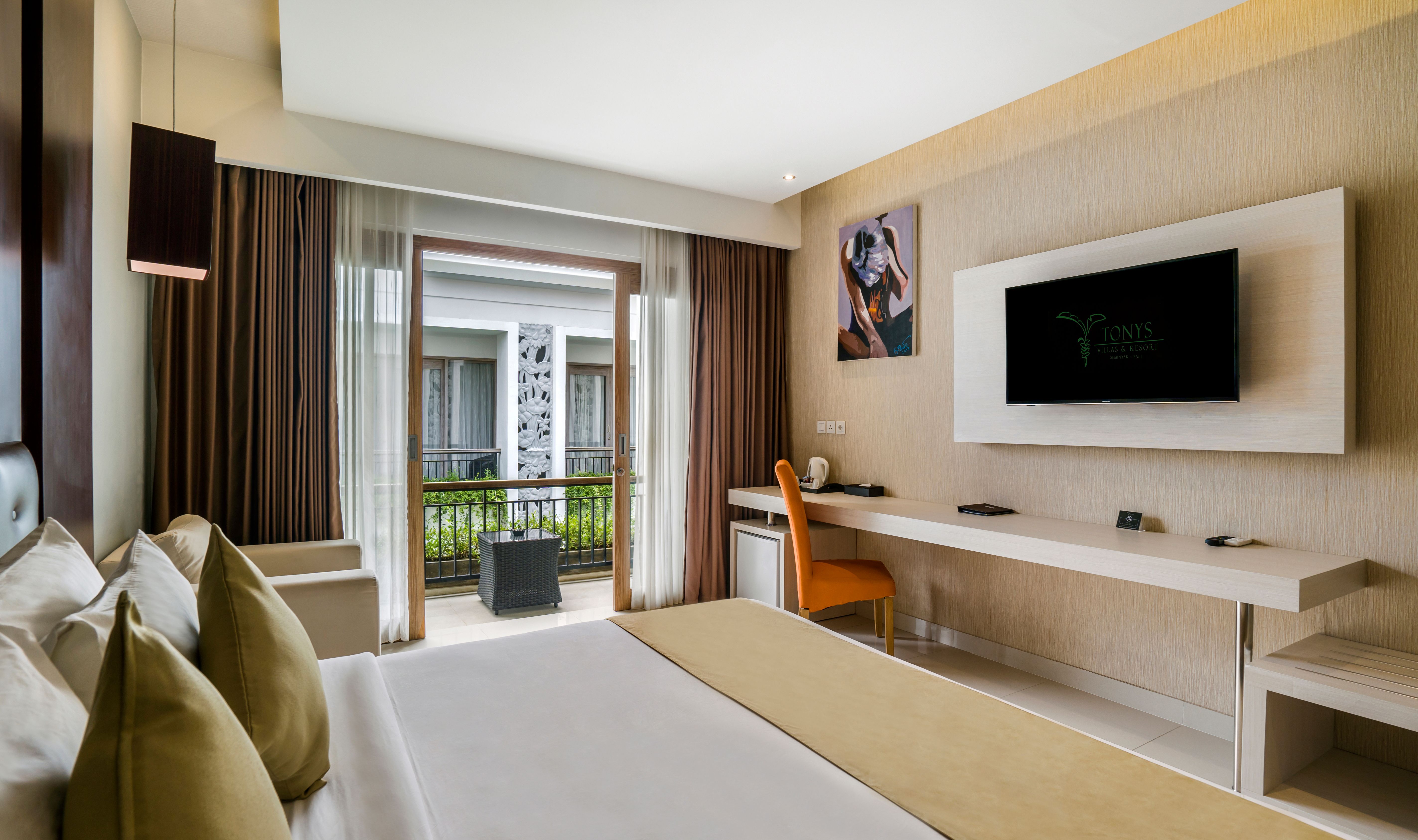 Deluxe Poolview kamer in Tonys Villas in Seminyak op Bali