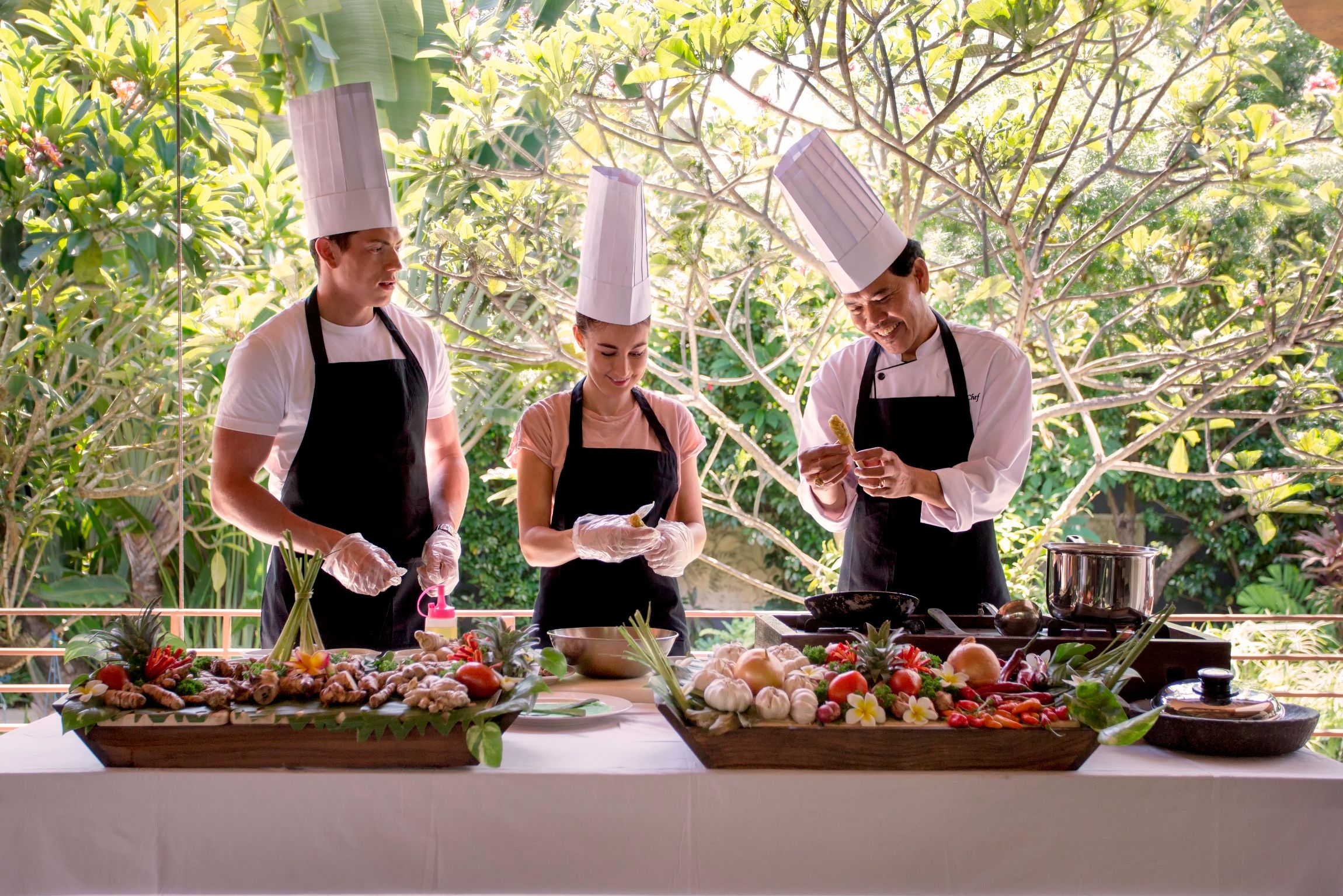 Kookworkshop in Tonys Villas in Seminyak op Bali