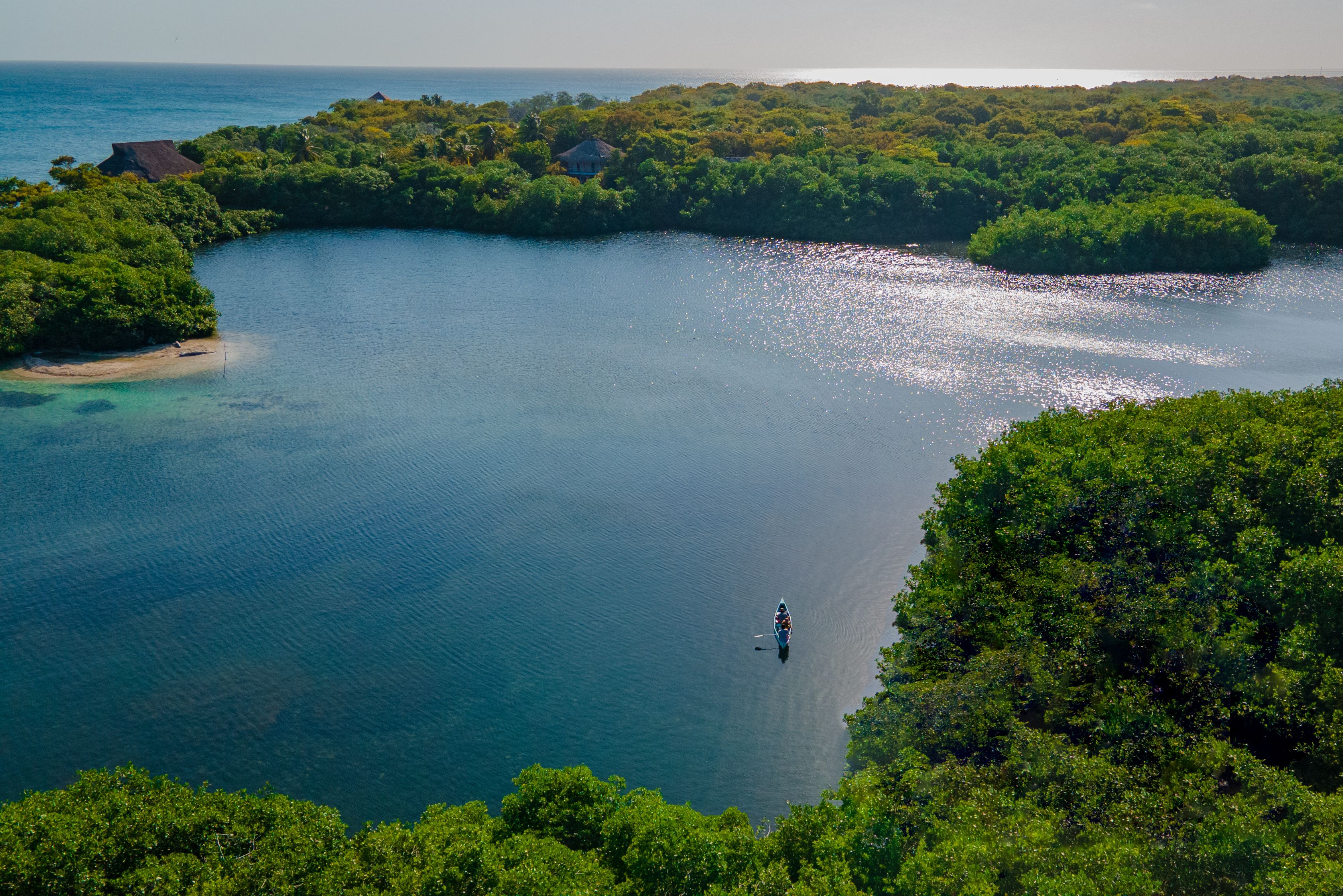 Colombia Cartagena Lagune Rosario Island