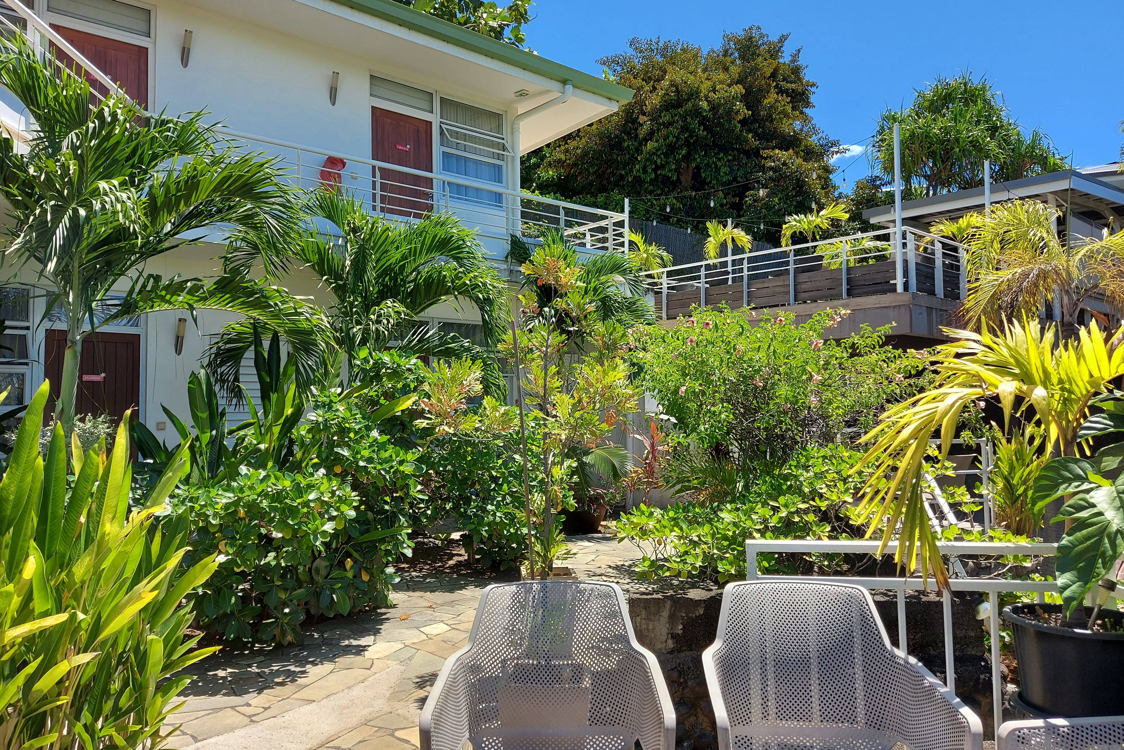 Pension Fare Suisse in Papeete op Tahiti in Frans-Polynesie