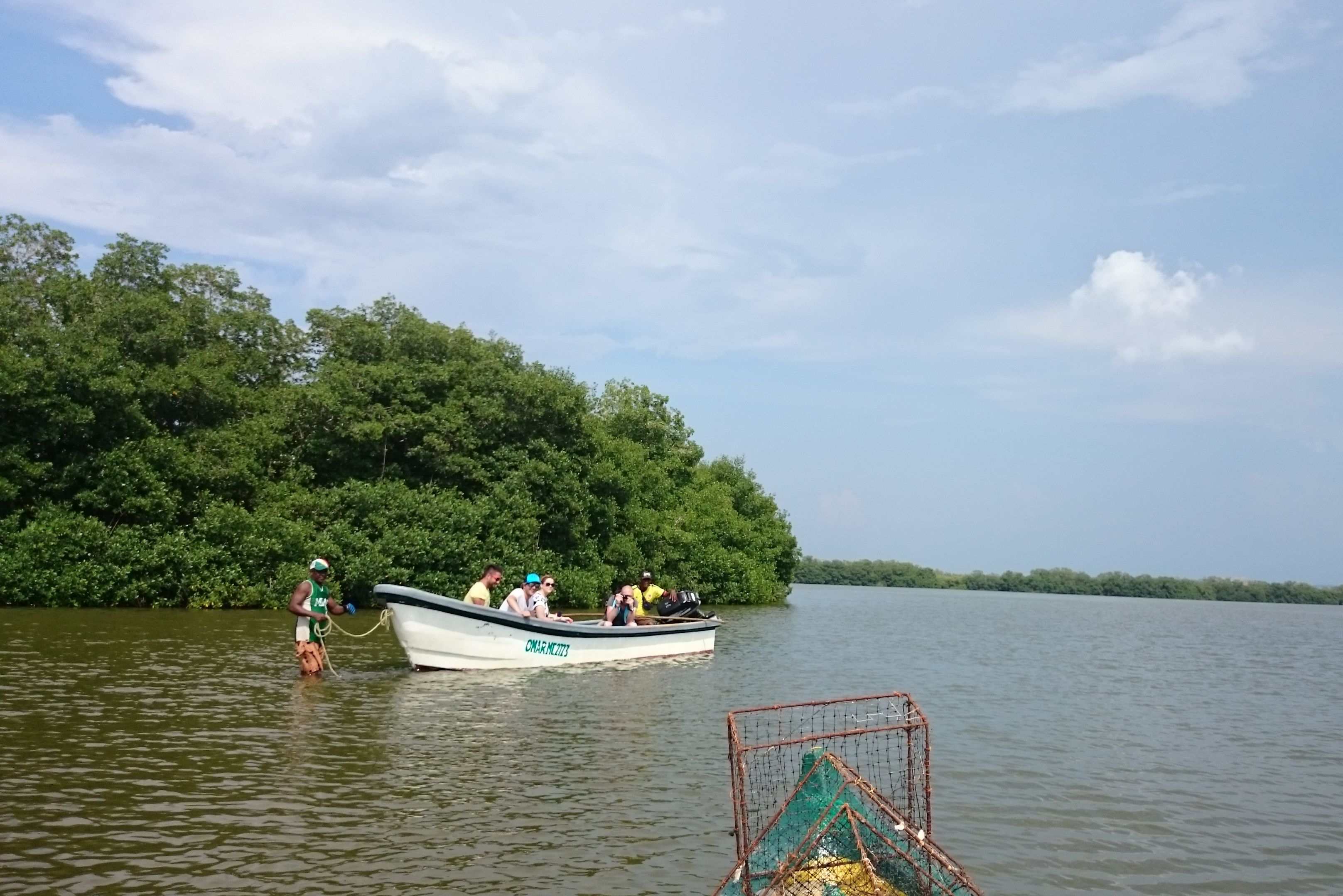 Colombia Tayrona National Park Kano en lokale vissers