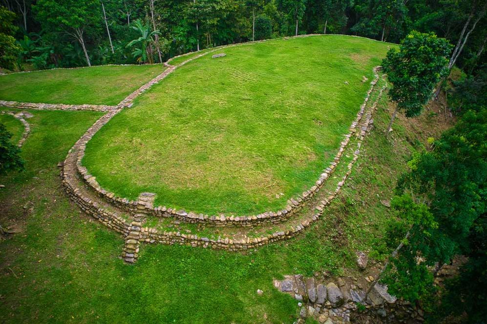 Colombia Tayrona National Park Archelogische Terrassen van Bunkuany