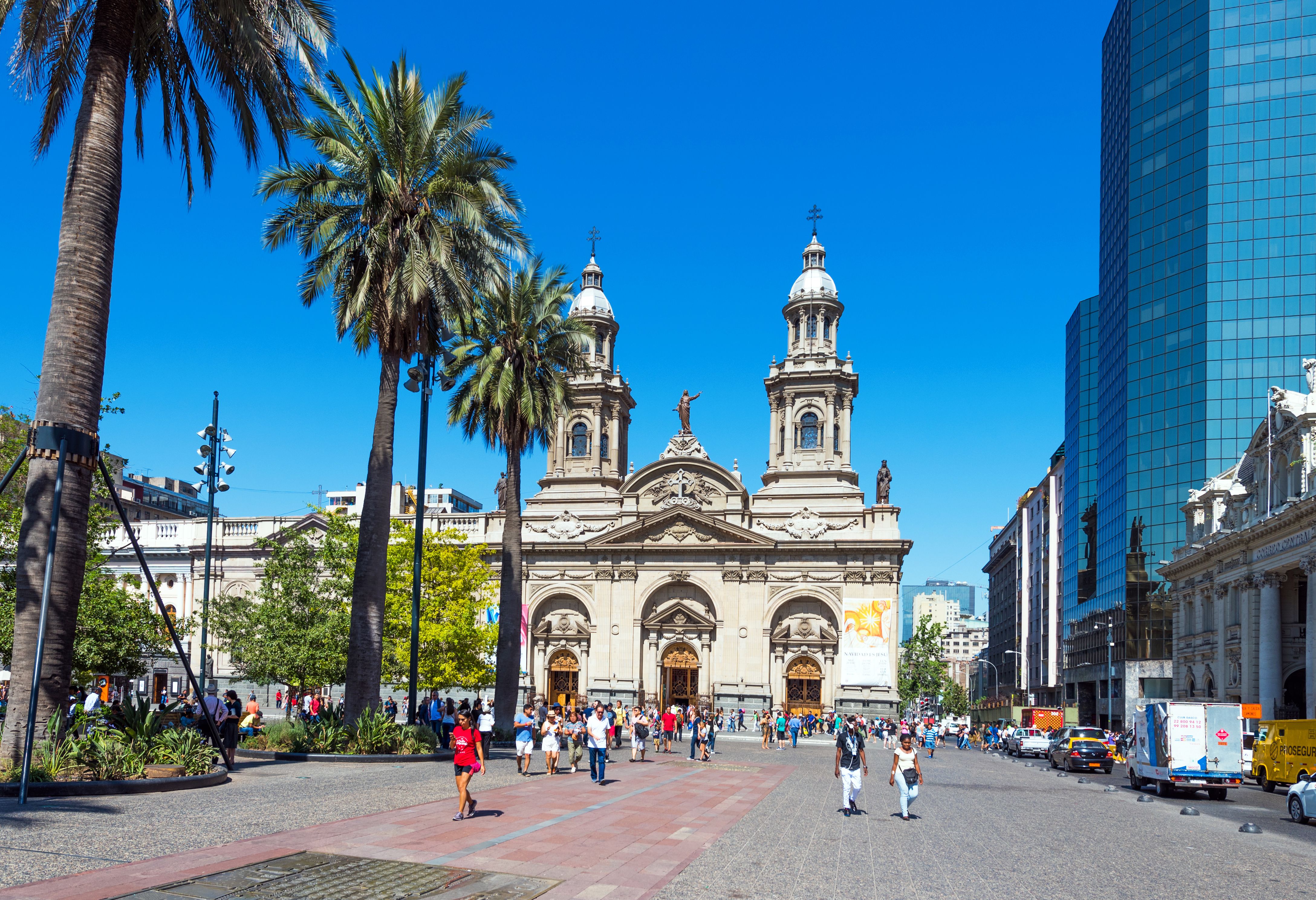 Santiago kathedraal in het centrum