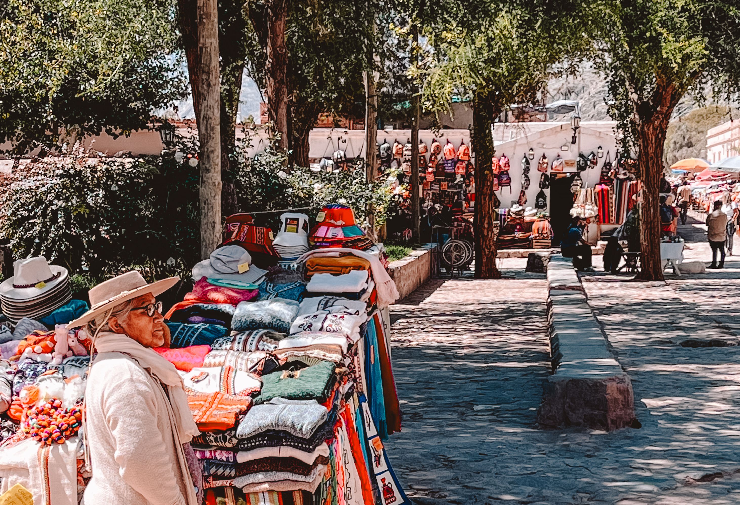 Kleurrijke markt in Purmamarca
