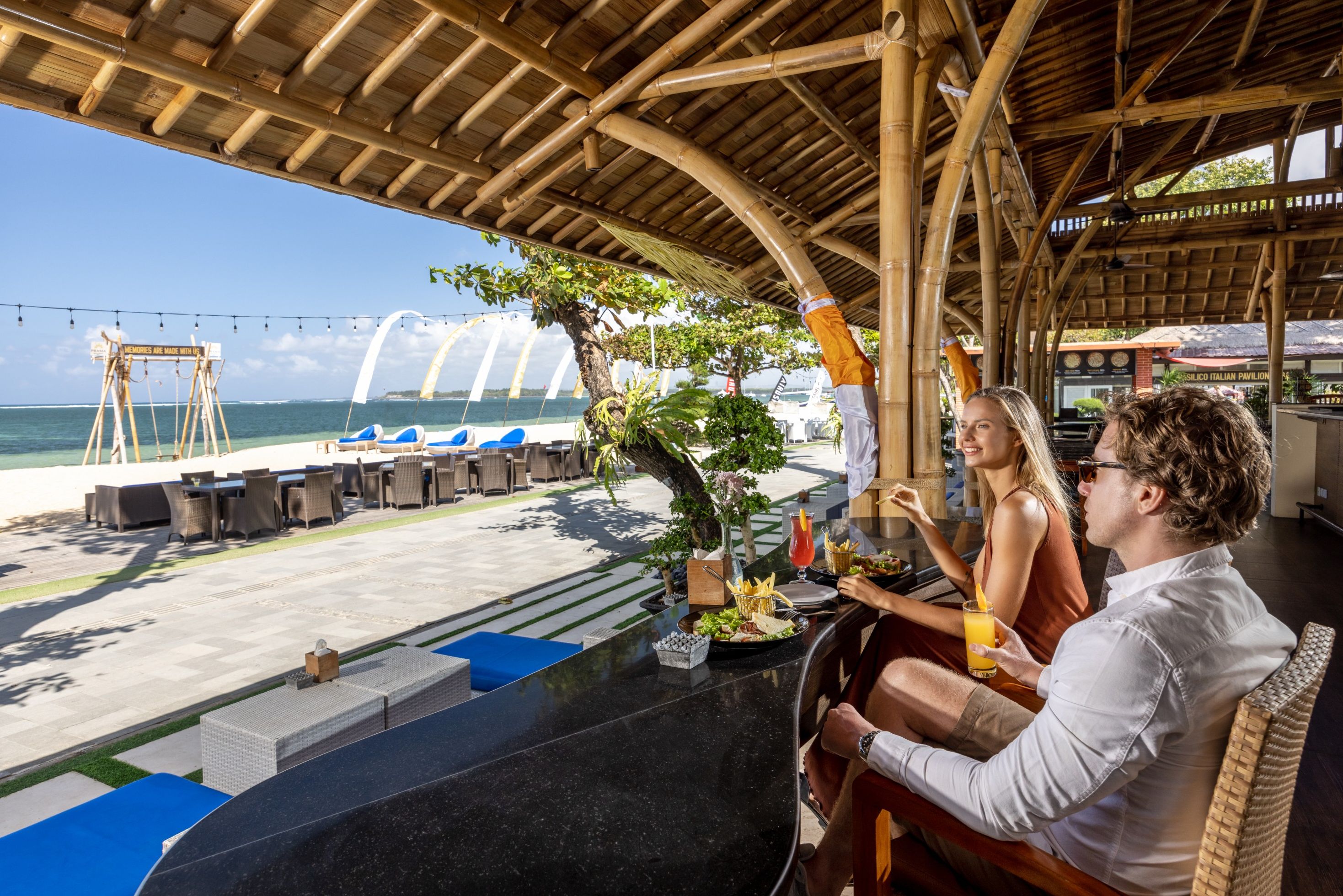 Indonesie Bali Sanur Prama Sanur Beach Hotel Restaurant