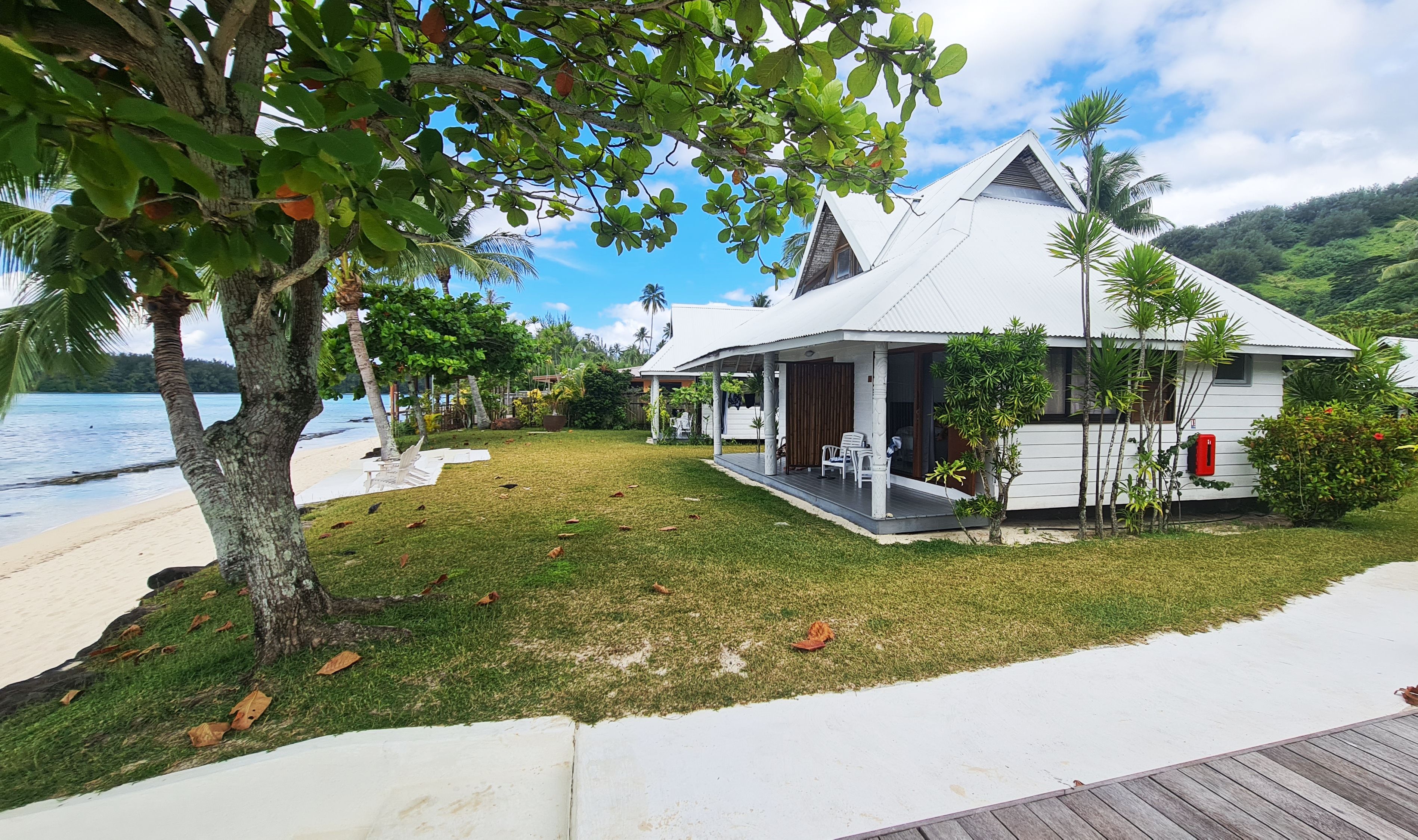 Locatie Beach Bungalow in Moorea Island Beach in Frans-Polynesie