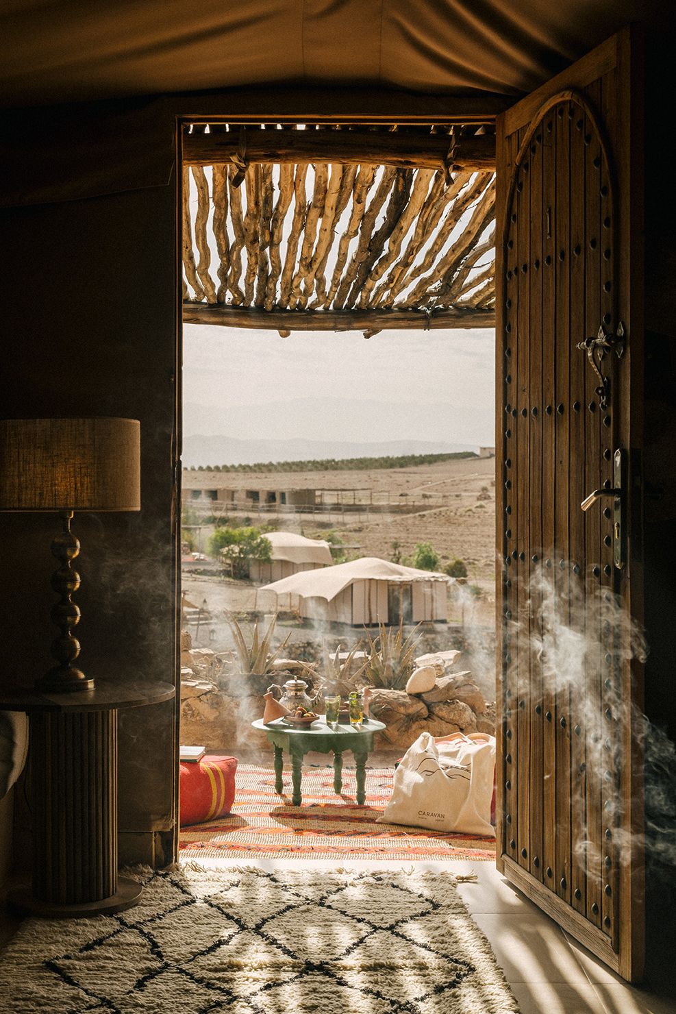 Marokko-Agafay-Woestijn-Caravan-Agafay-Habitas-Dune-Lodge