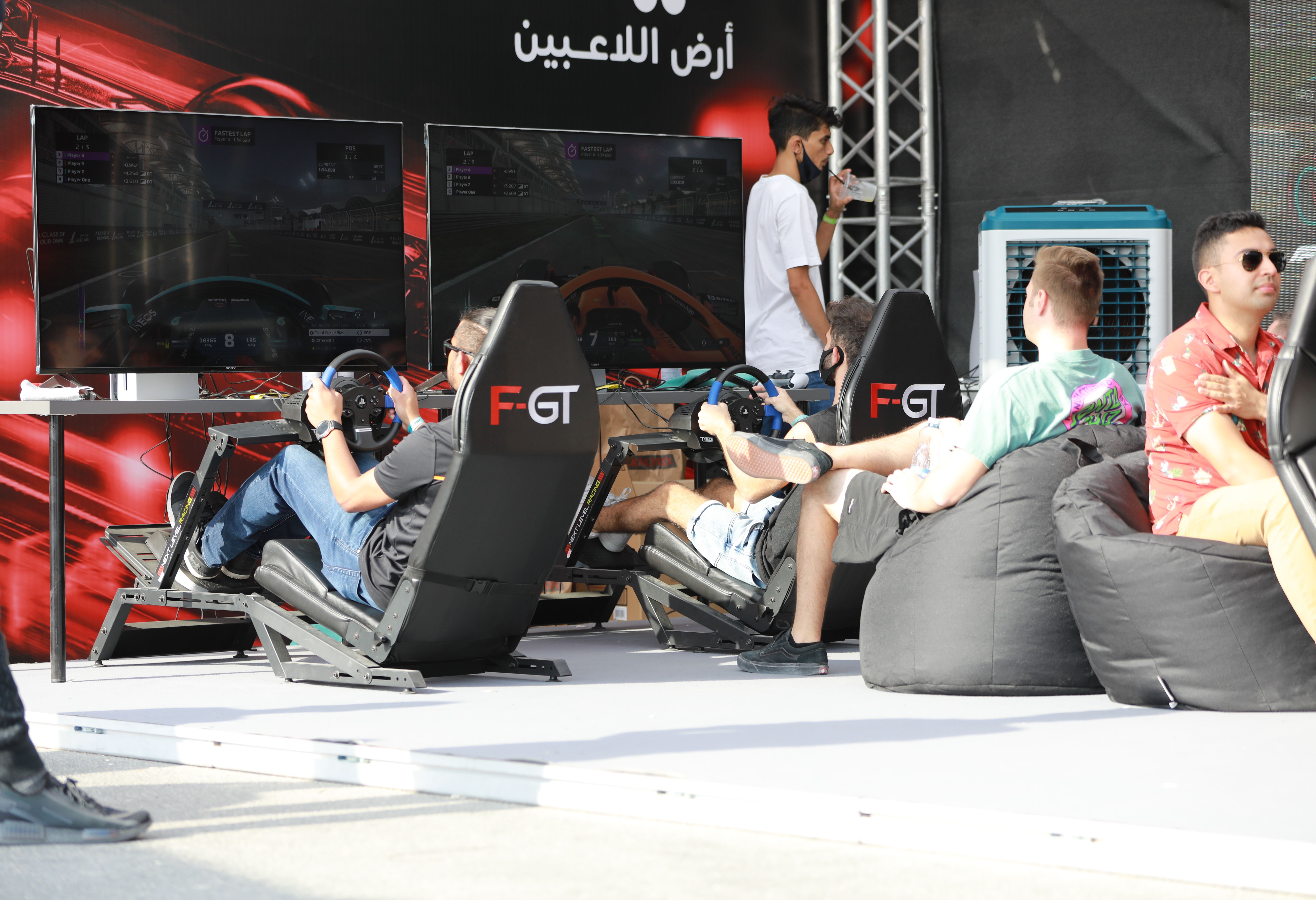 Entertainment tijdens het F1 weekend in Doha in Qatar