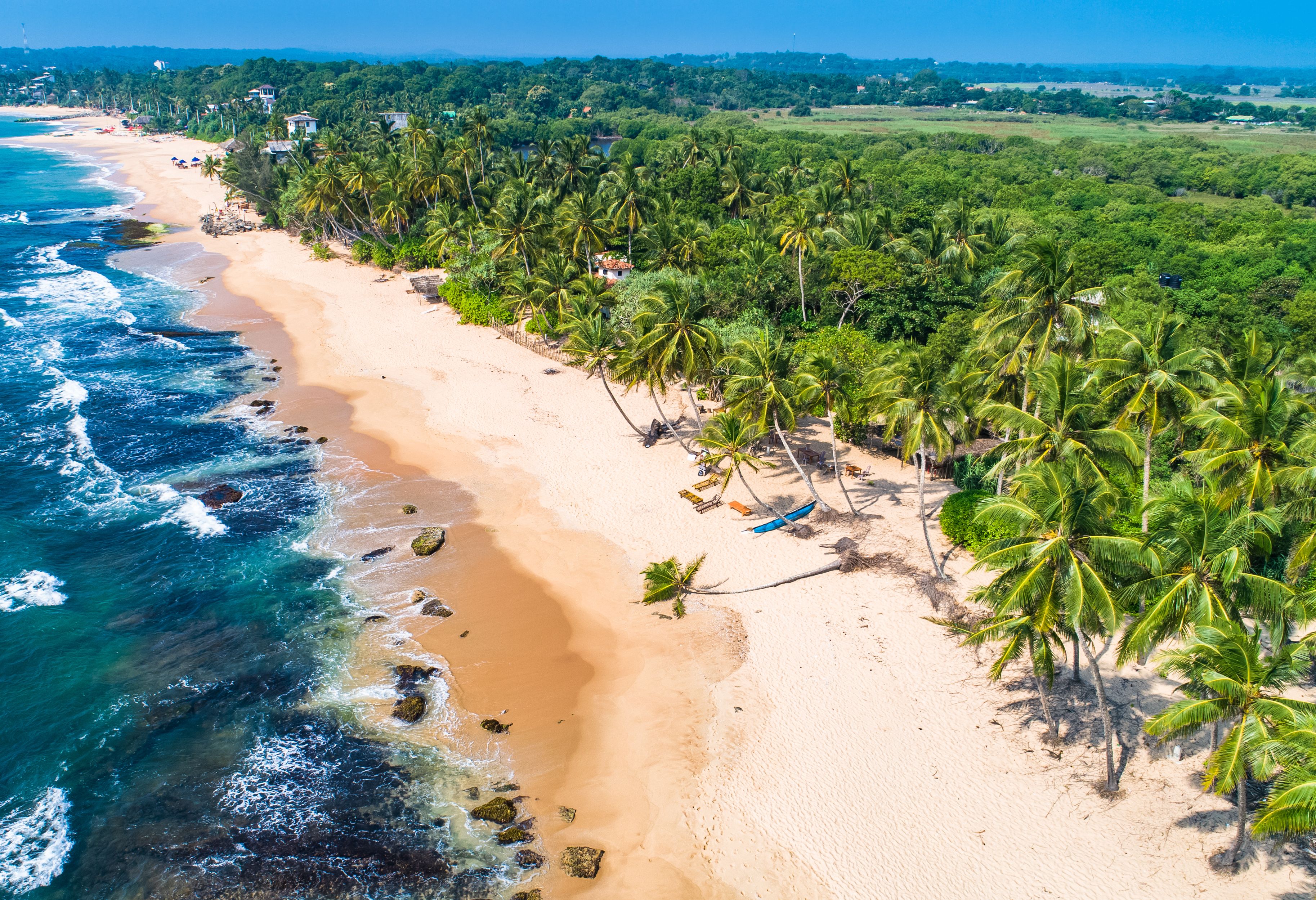 Zuid-kust en strand Sri Lanka