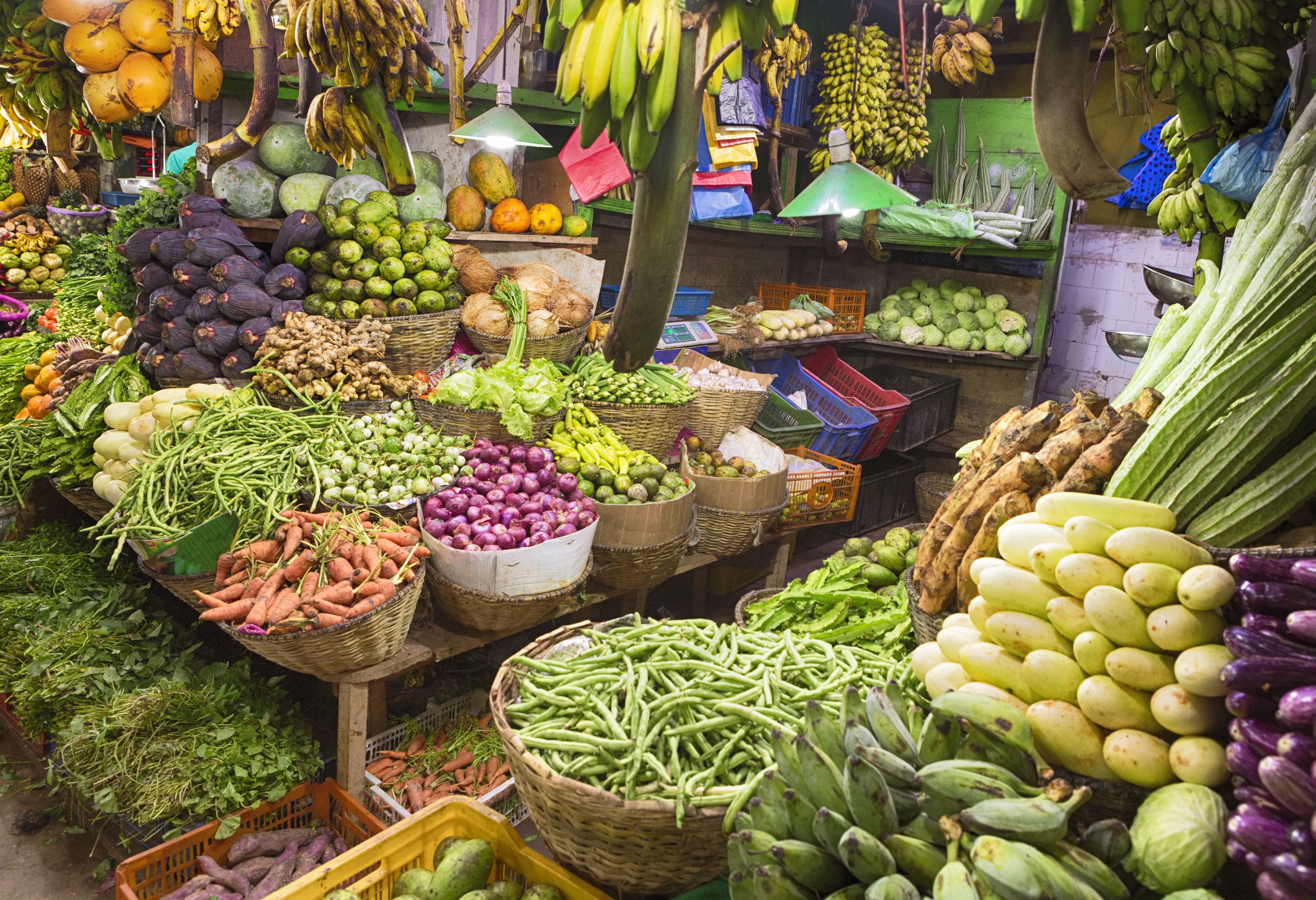 Fruitkraam in Sri Lanka