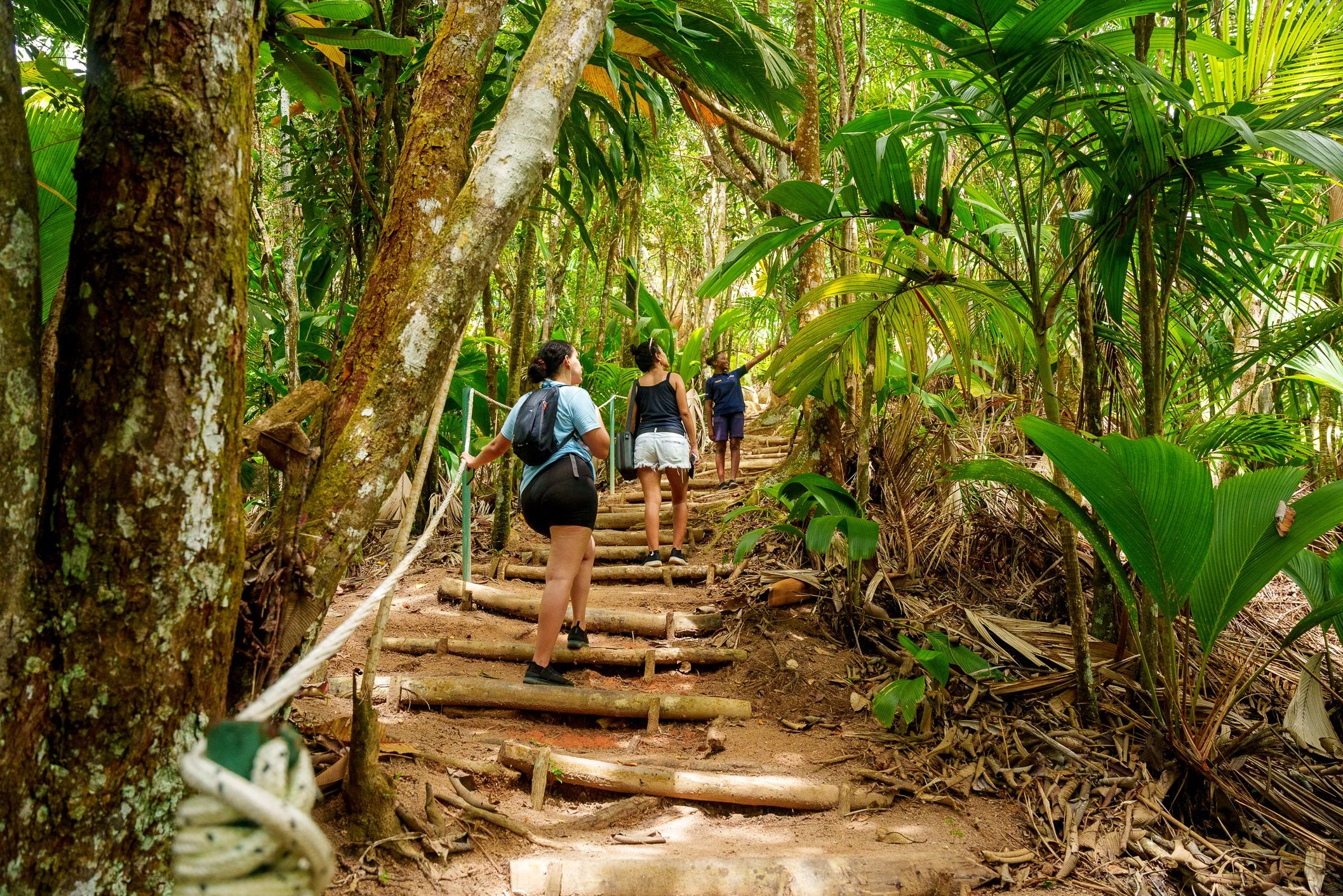 Wandelpad op Praslin