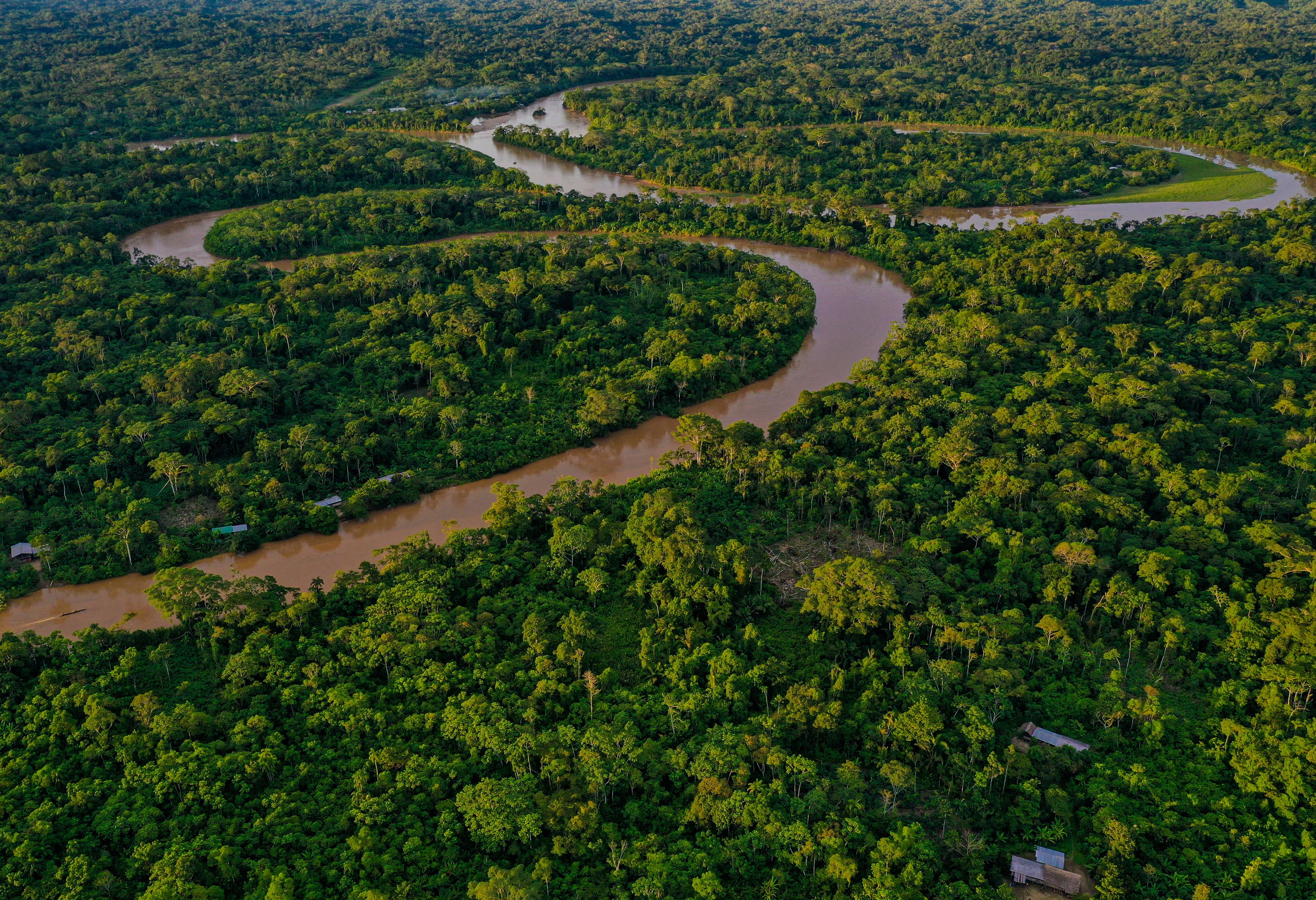 Peru Amazone vanuit de lucht
