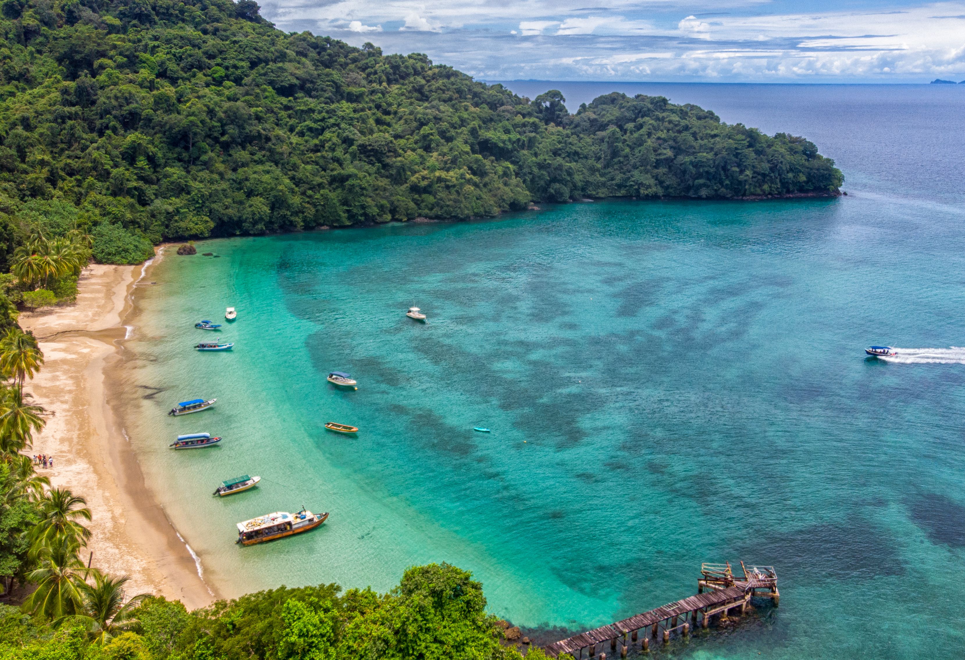 Panama Golfo de Chiriqui Baai Coiba Eiland