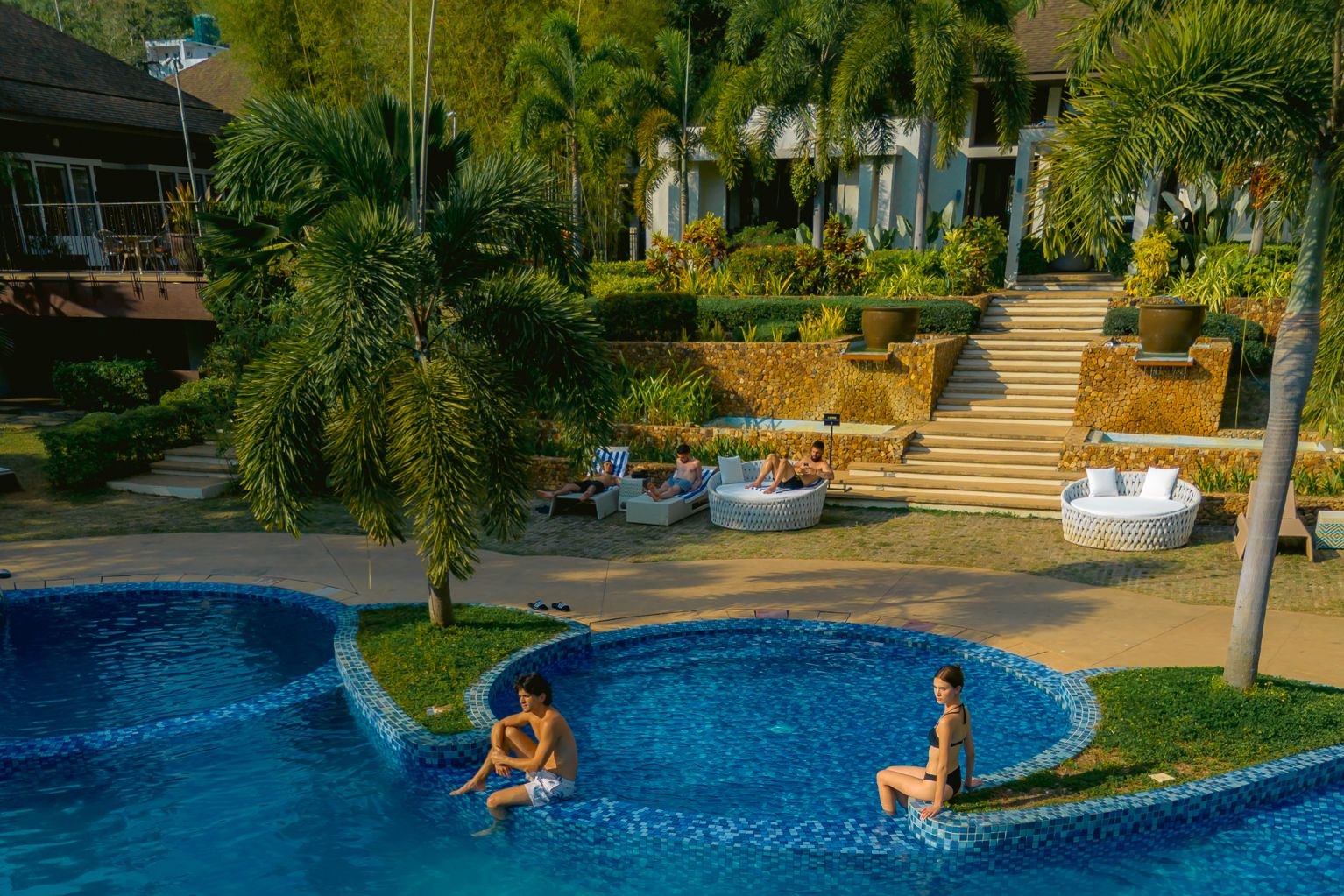 Filipijnen Coron Bacau Bay Coron Zwembad