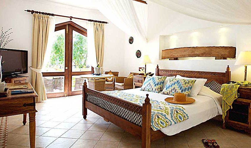 Superiorkamer in het Bluebay Beach Resort in Kiwenga Beach op Zanzibar
