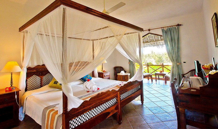 Garden kamer in het Bluebay Beach Resort in Kiwenga Beach op Zanzibar