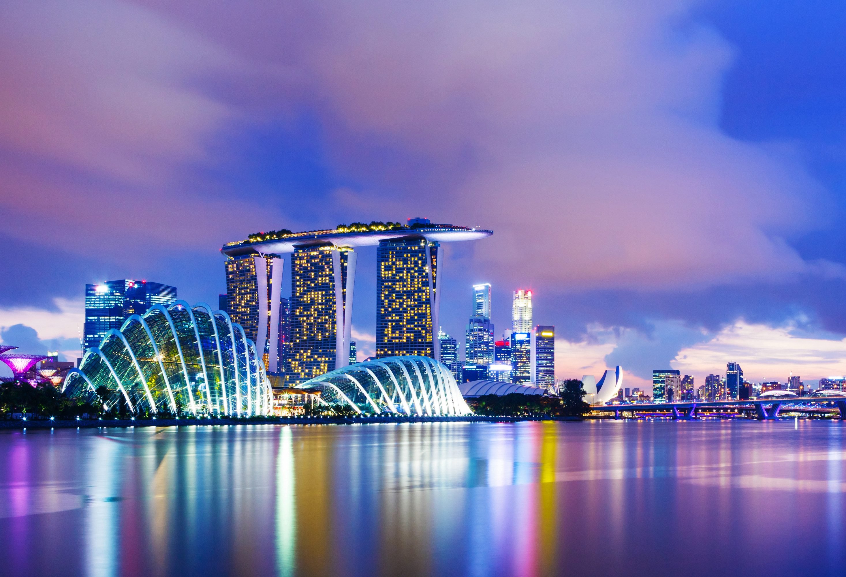 Singapore skyline Marina Bay Sands