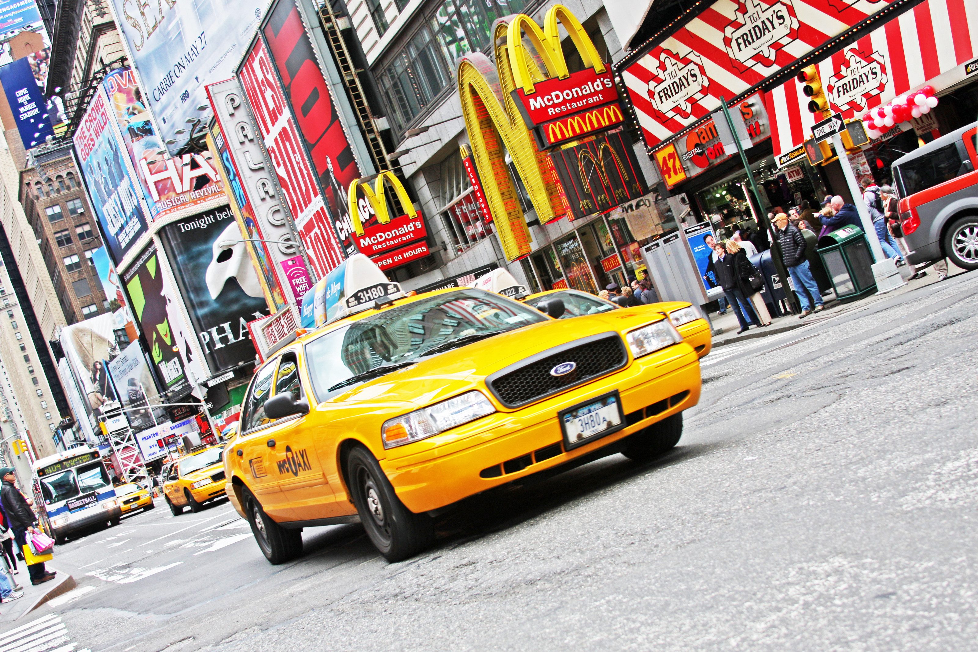 Yellow cab in New York Amerika