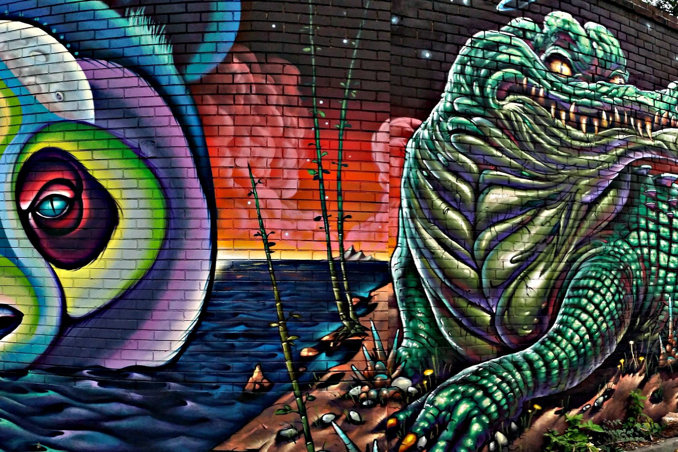 Toronto Graffiti Alley vlakbij Chinatown