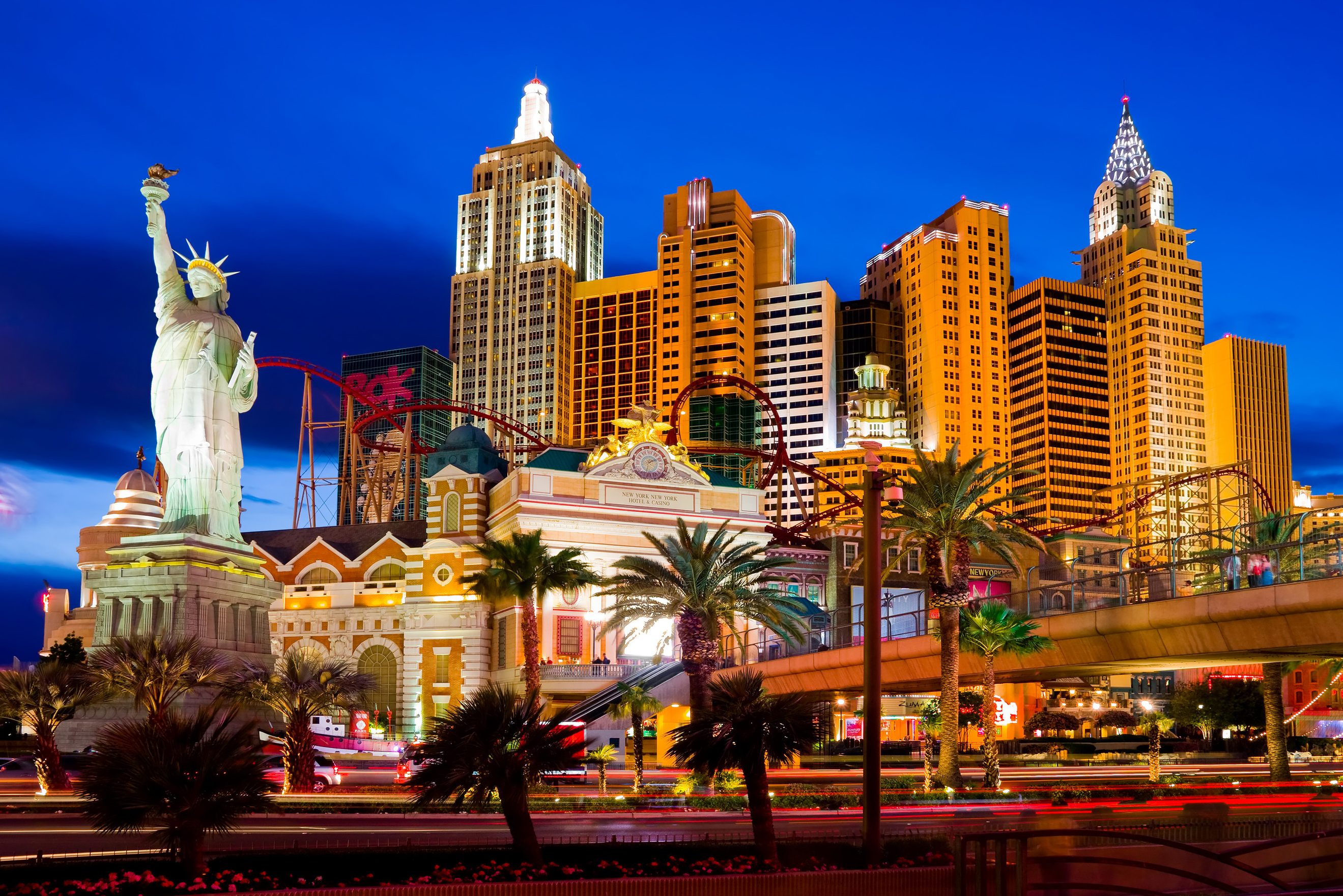 Las Vegas by night in Nevada