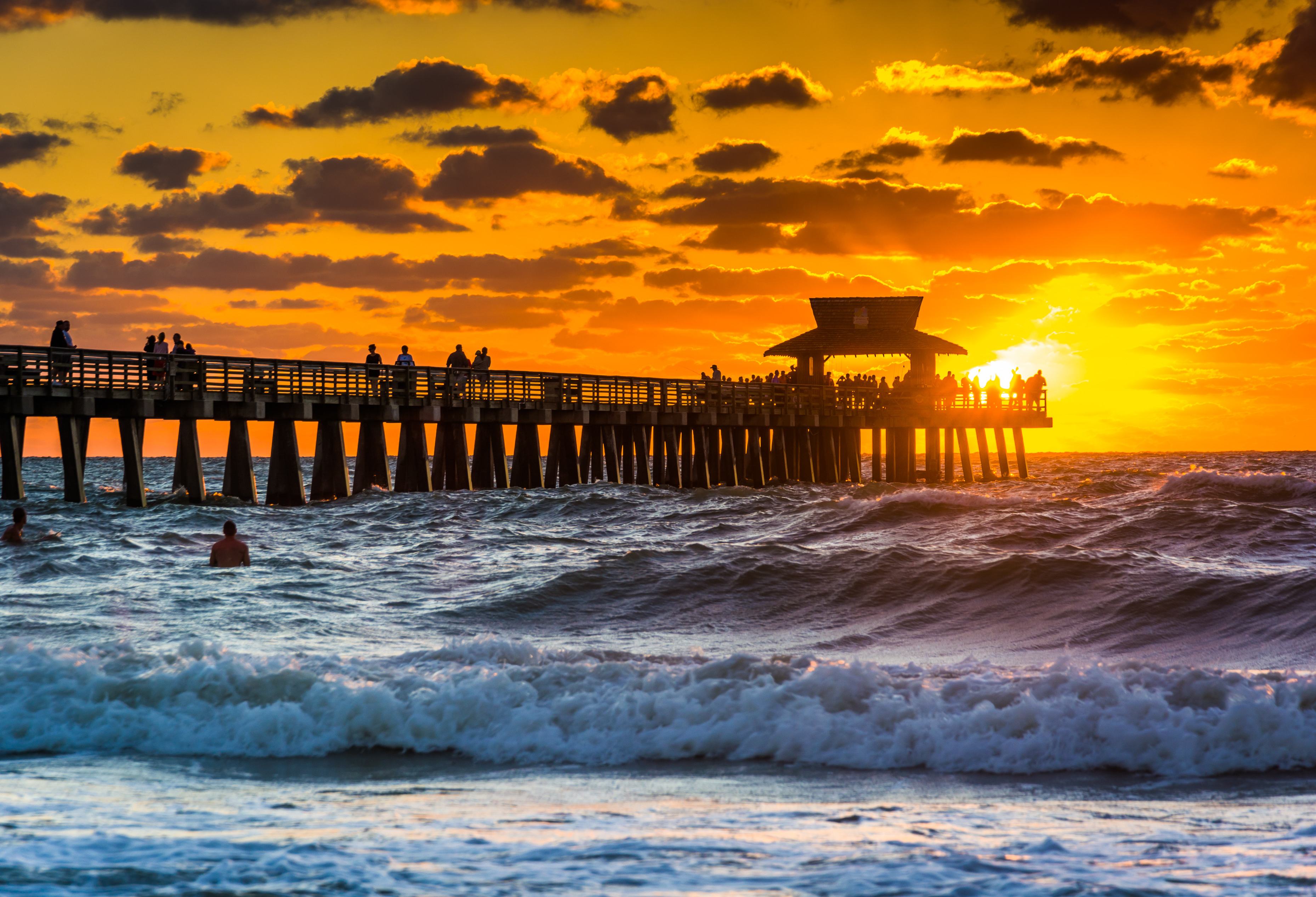 Mooie zonsondergang Florida