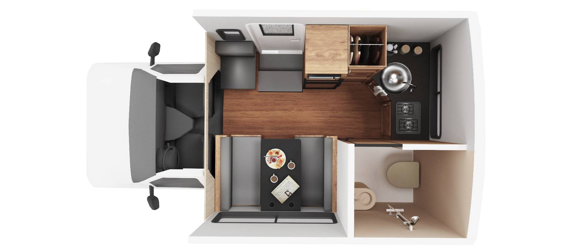 Cruise Canada Compact RV dagindeling