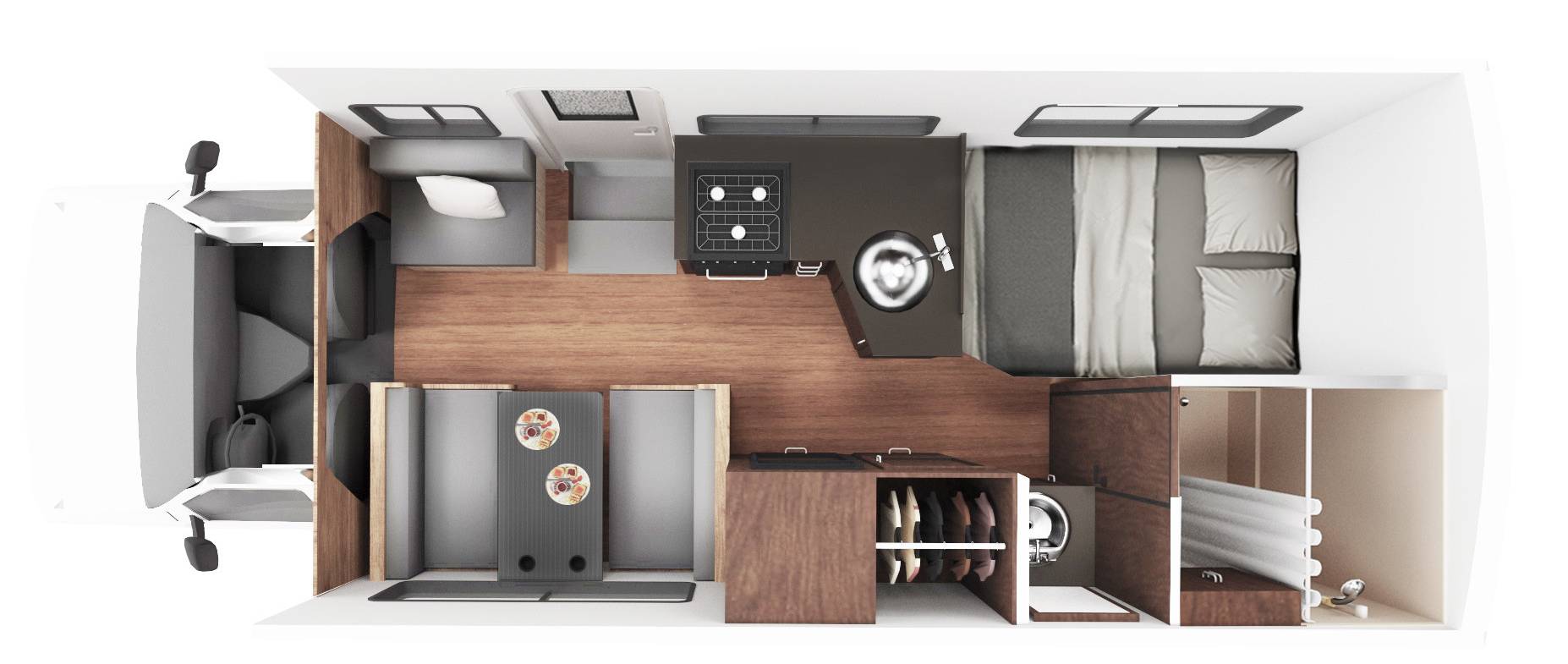 Cruise Canada Standard RV dagindeling