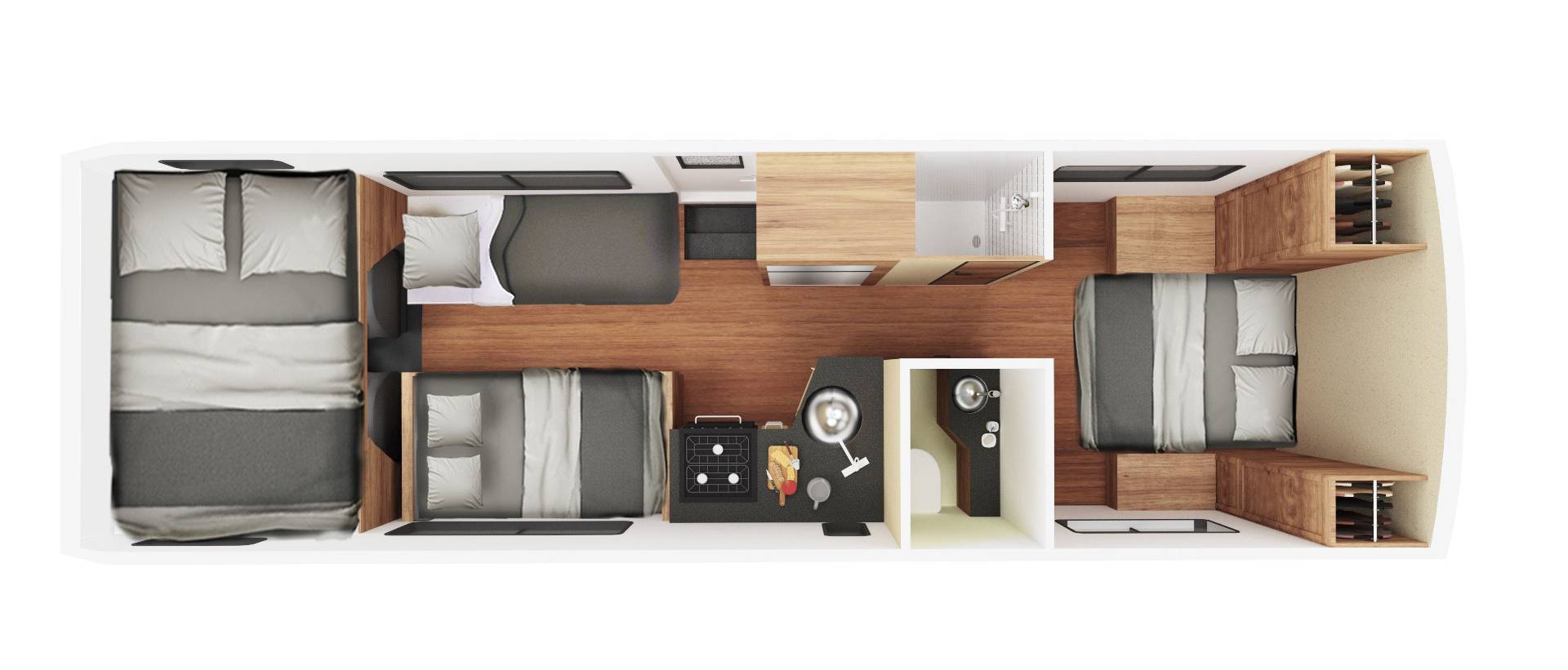 Cruise Canada Large RV nachtindeling