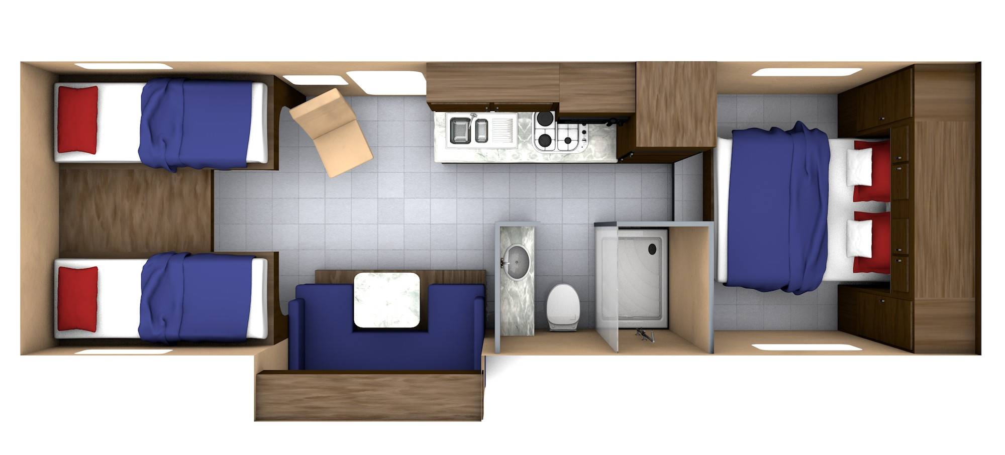 Canadream Maxi Motorhome camper MHA dagindeling