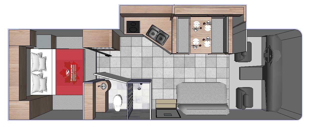 Fraserway C-XLarge camper dagindeling