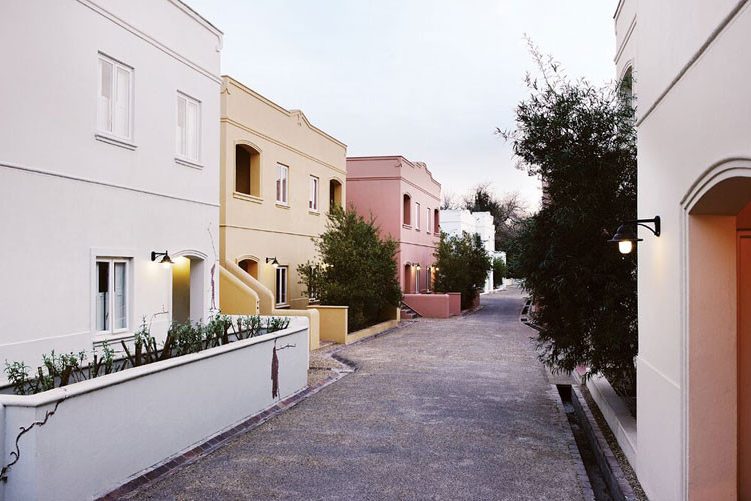 Spier Stellenbosch de kamers buiten in Zuid-Afrika