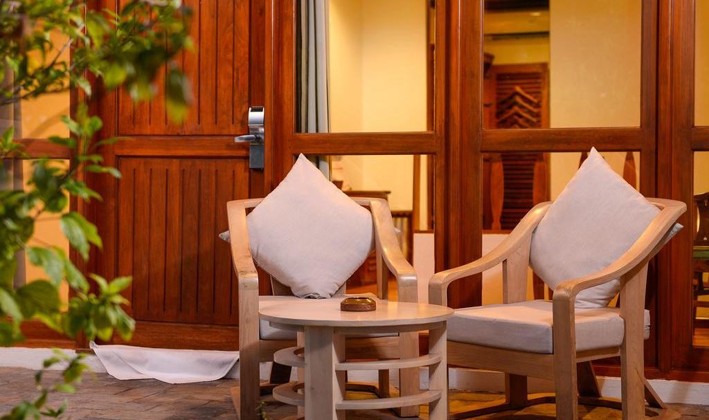 Bandos kamer met terras op de Malediven